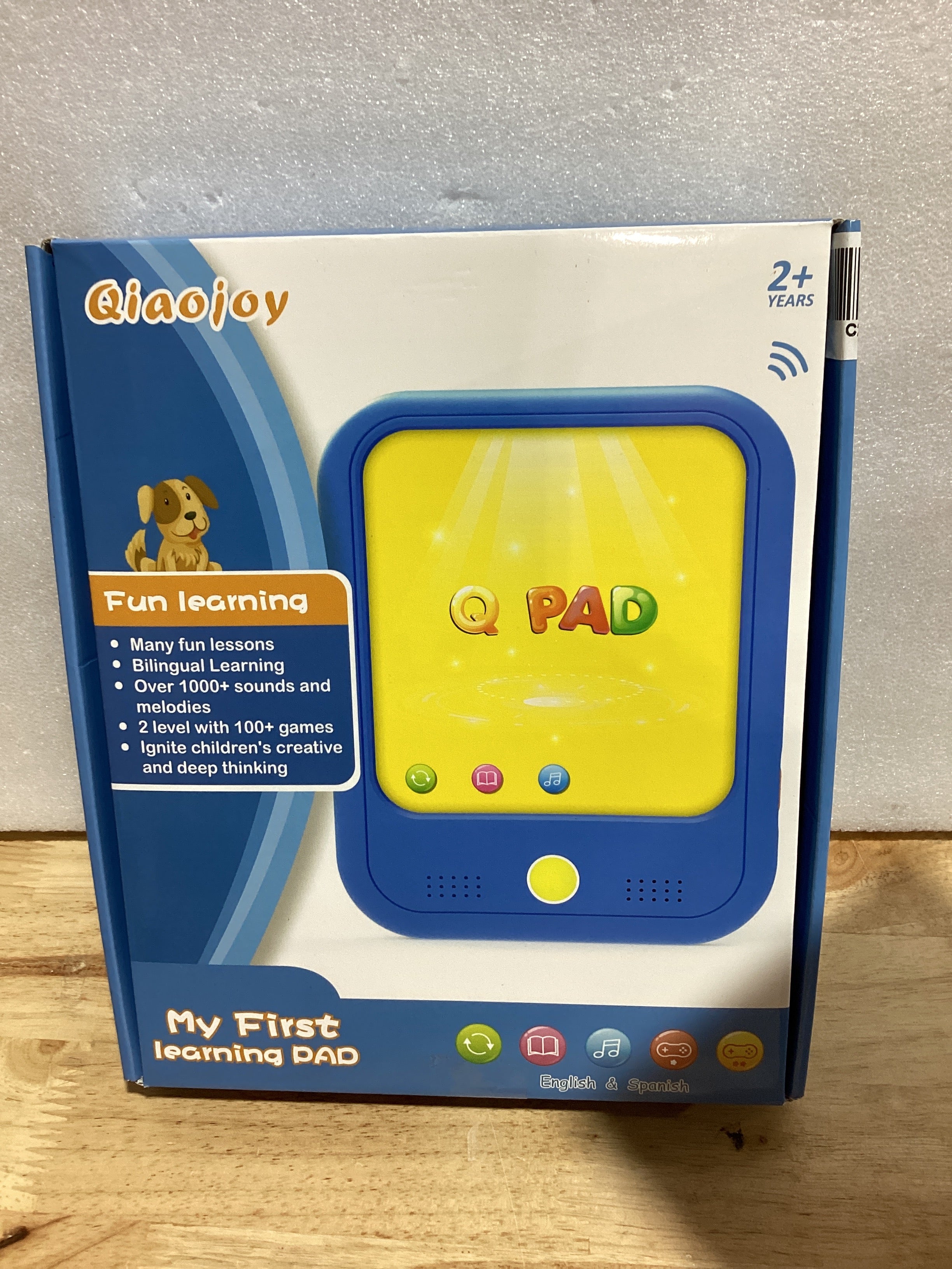 Tablet Educativa Qiaojoy para Niños 2-5 Años — Aprende Letras, Números, Música y Más