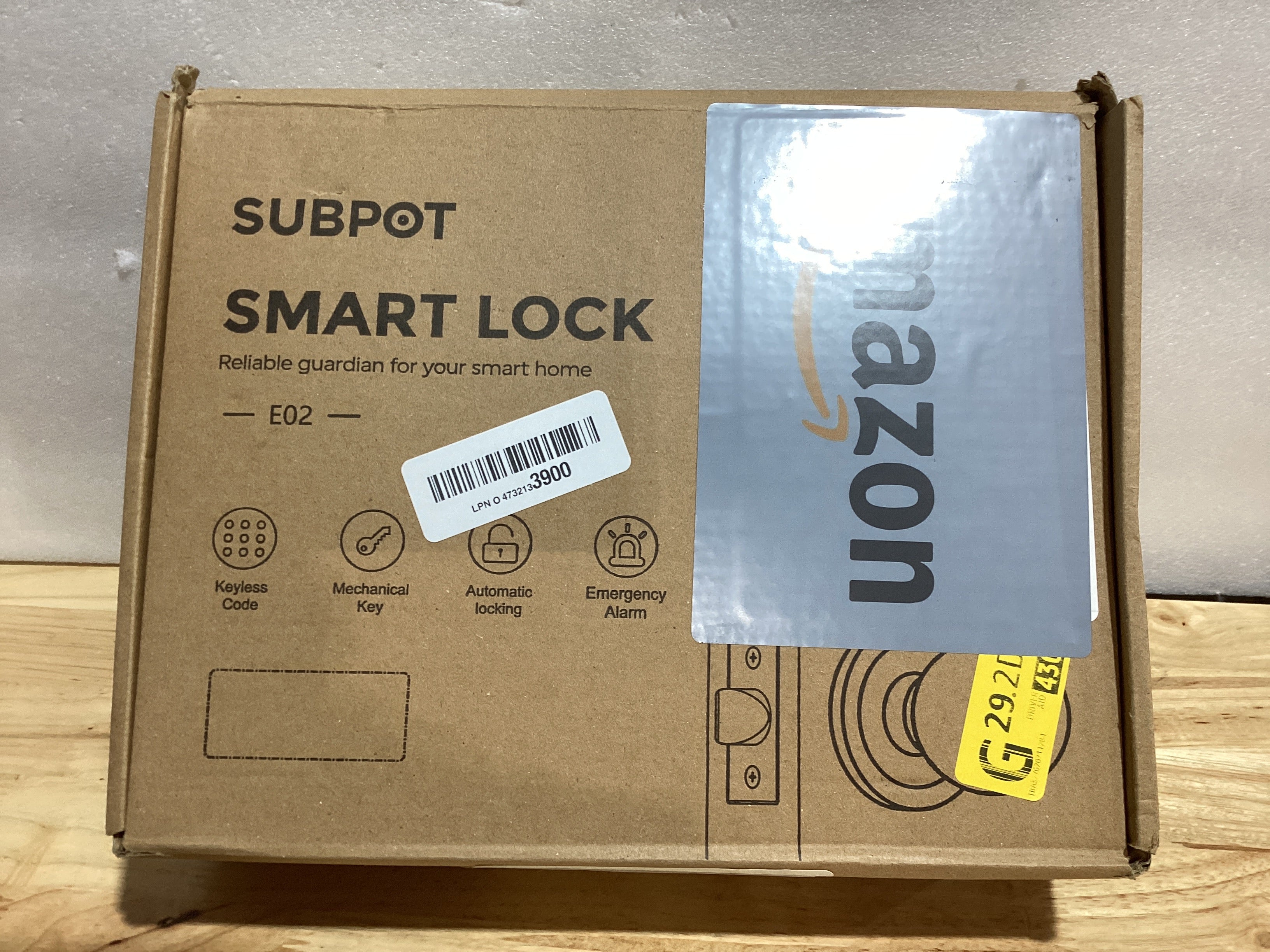 Cerradura Inteligente Sin Llave con Teclado Digital | 2 Perillas | Deadbolt Electrónico | 50 Códigos de Usuario | Bloqueo Automático | Niquel Satinado