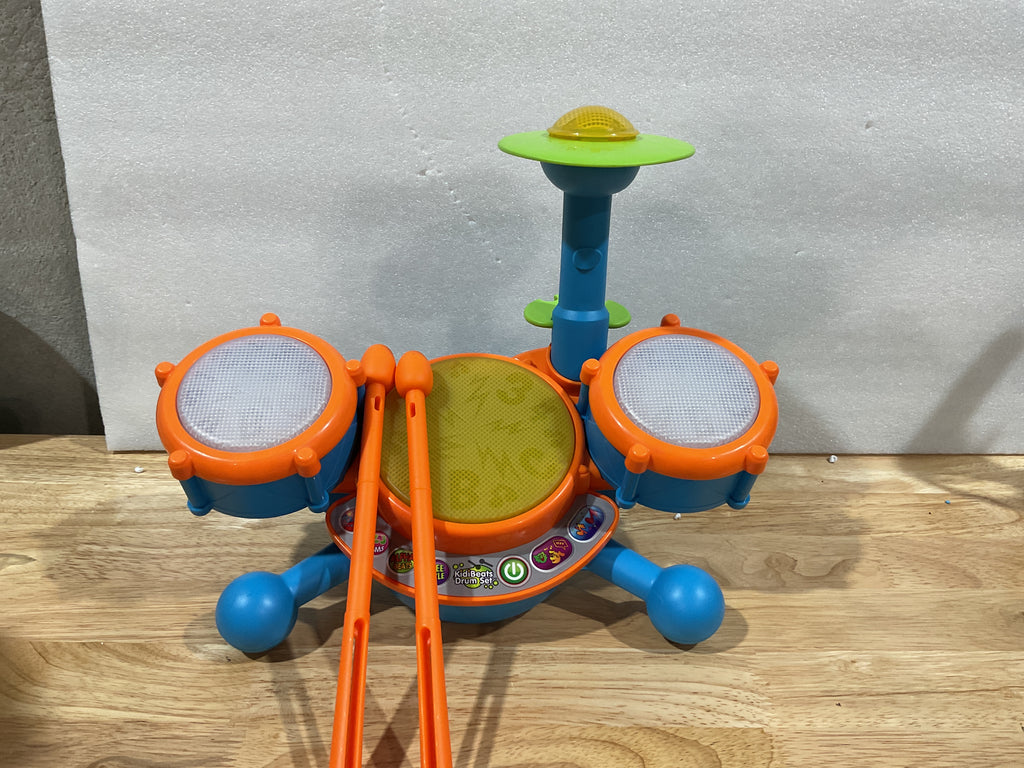 Batería Musical VTech KidiBeats – 4 Modos de Juego, Luces LED y 9 Melodías para Niños de 2 a 5 Años
