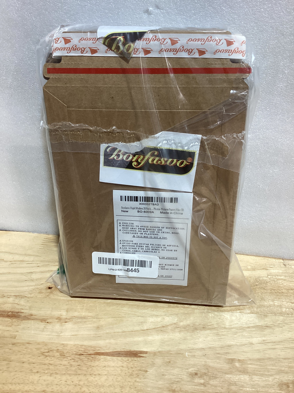 Bonfasvo Paquete de 30 sobres rígidos de 6.25 x 8.25 pulgadas, color marrón, autosellados, planos, cartón kraft sin doblar, para despegar y sellar para documentos, fotos, papeles, archivos CD