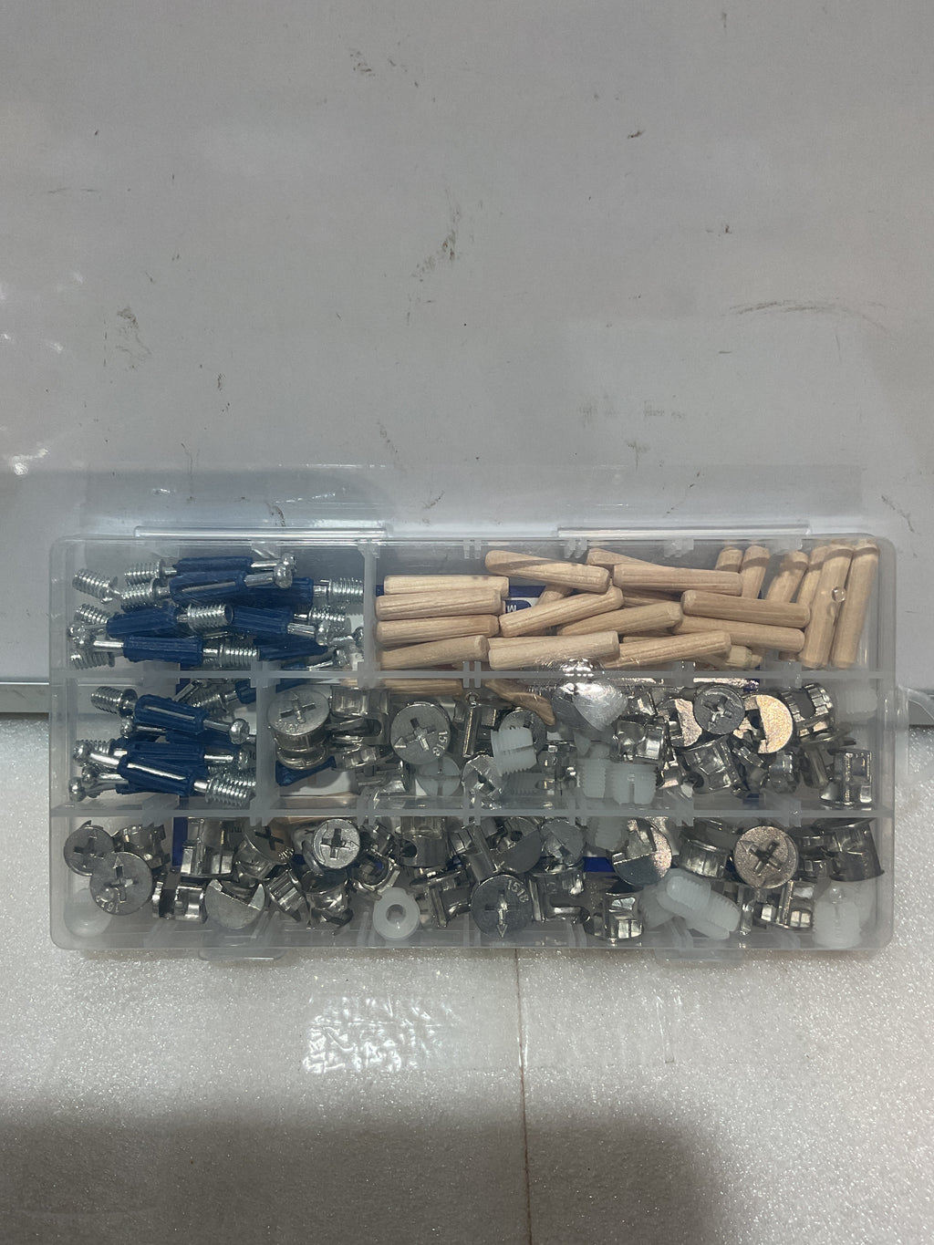 Kit 120 Piezas Cam Lock para Muebles – Tornillos Excéntricos, Espigas y Conectores 3 en 1