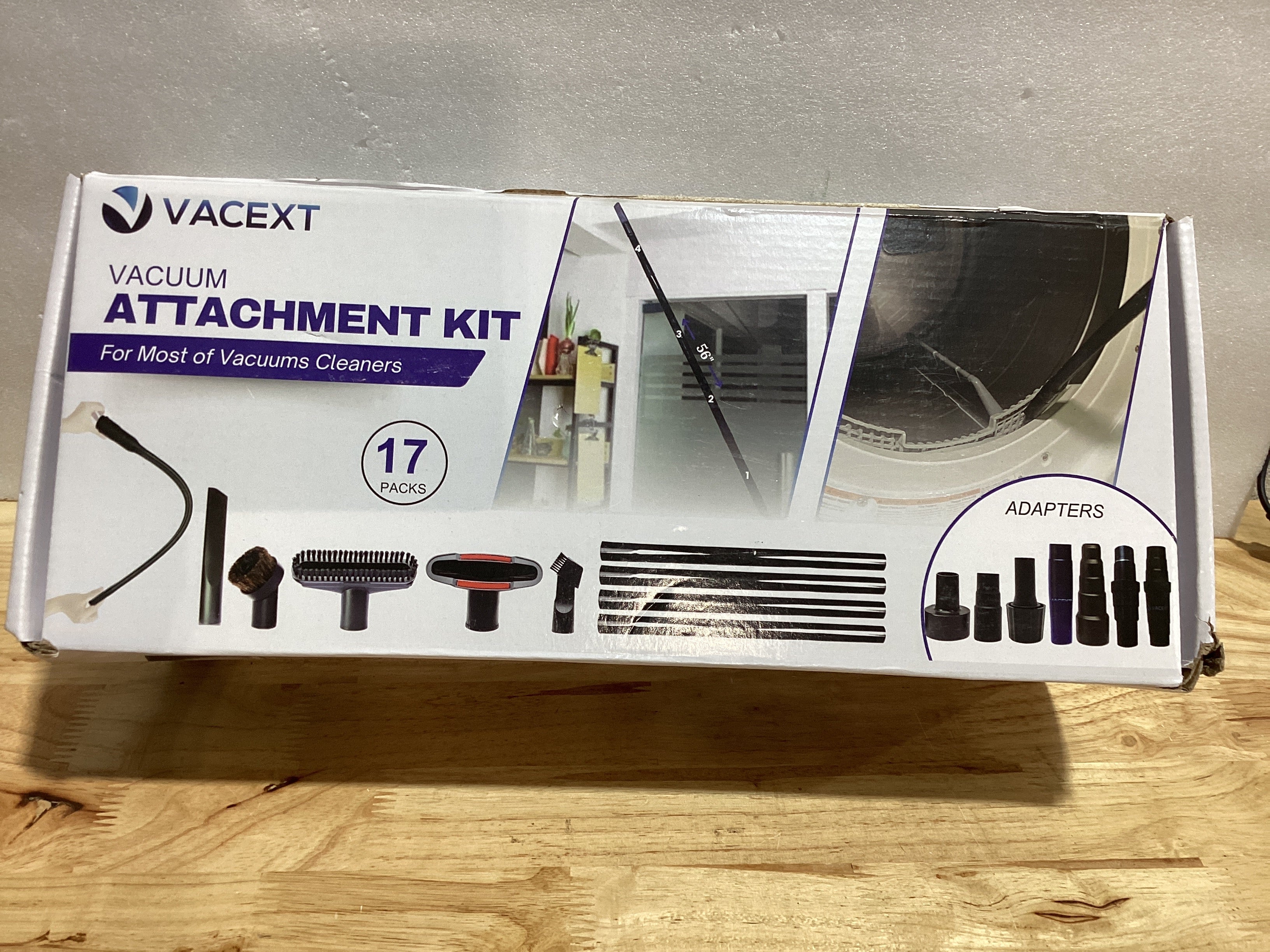 ⚠️ Le Falta un Accesorio (No Afecta) – Kit de Accesorios para Aspiradora, Adaptadores Universales, Herramienta Flexible para Ranuras y Limpieza de Secadora