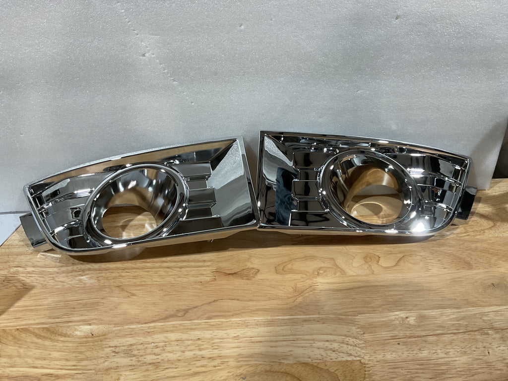 Par de molduras de cubierta de bisel de luz antiniebla cromadas para Ford Edge 2007-2010, lado izquierdo del conductor y lado derecho del pasajero 