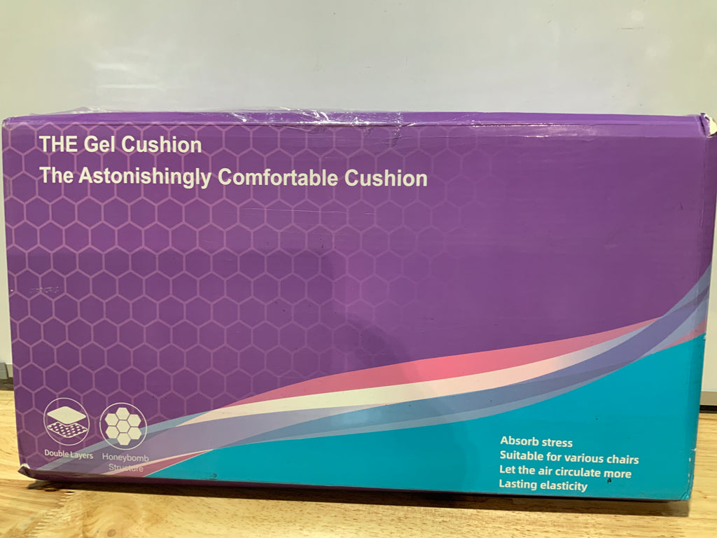 Cojín de asiento de gel, cojín de asiento de enfriamiento (súper grande y grueso), diseño de panal transpirable que absorbe los puntos de presión, cojín de gel para silla de oficina, cojín de asiento
