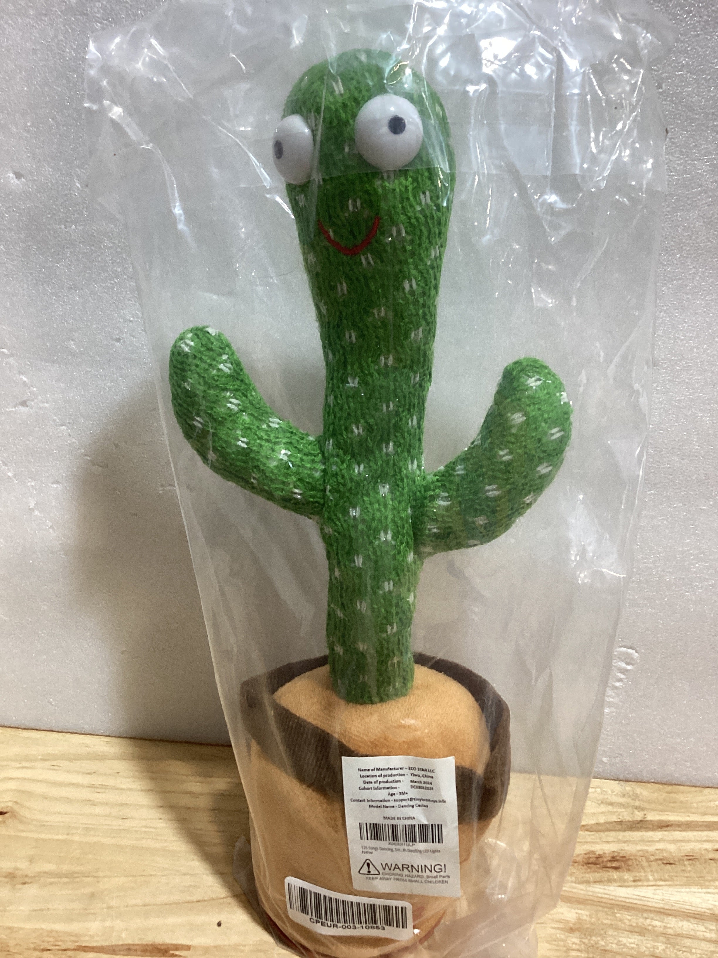 Cactus bailarín con volumen ajustable, juguete de cactus que habla, emite luces brillantes y coloridas, repite lo que dices, canta 120 canciones,juguetes electrónicos de felpa suave, divertidos y creativos juguete para bebés y niños