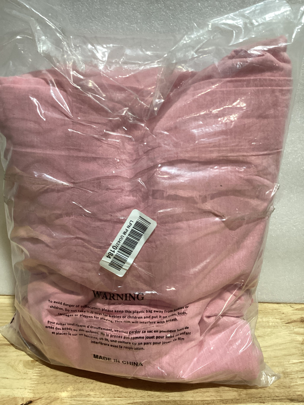 Funda de Edredón LOVQUE Rosa – Tamaño Queen 90x90", Algodón Estilo Lino con Cierre de Cremallera (Sin Relleno)