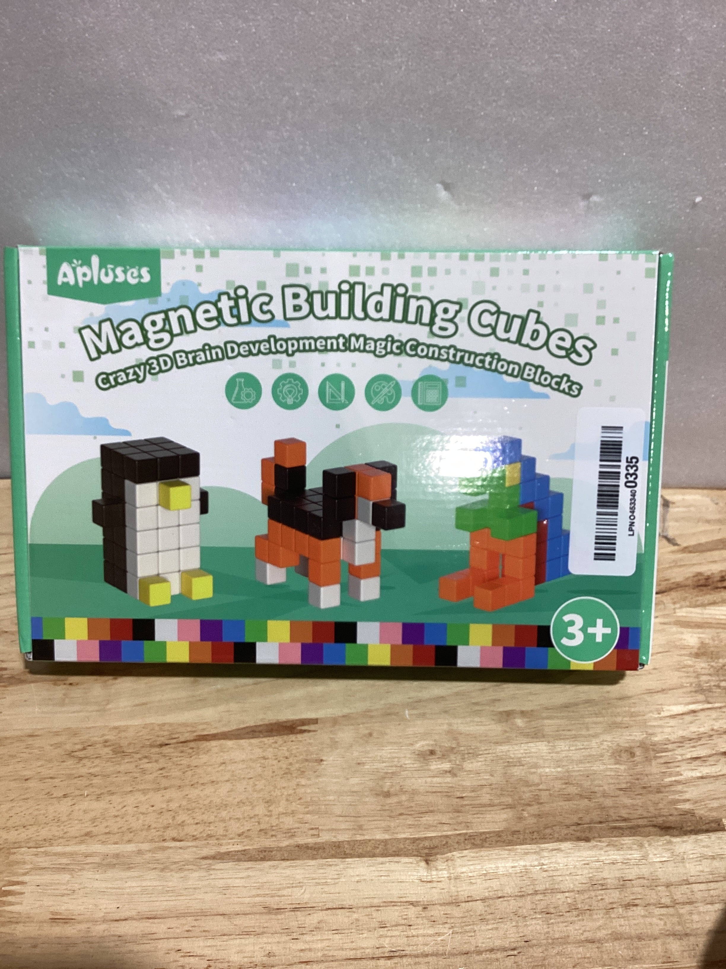 Apluses Bloques Magnéticos 54 PCS | Juguete STEM Montessori para Niños 3-5 Años