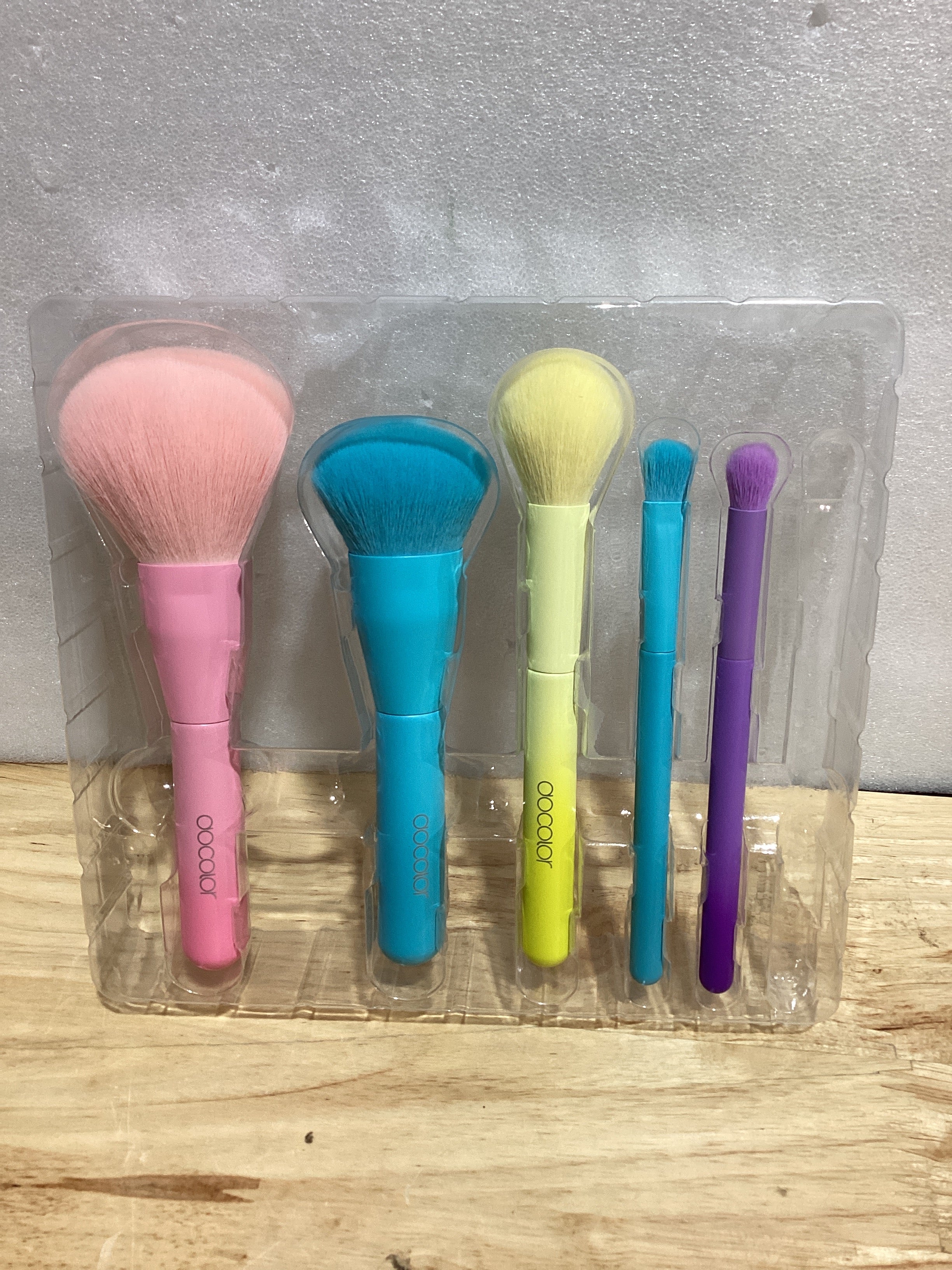 ⚠️ LE FALTA UNA BROCHA - VER FOTOS | Set de 6 Brochas de Maquillaje docolor — Cara Completa y Ojos, Base, Polvo, Rubor, Corrector y Sombra | Vegano