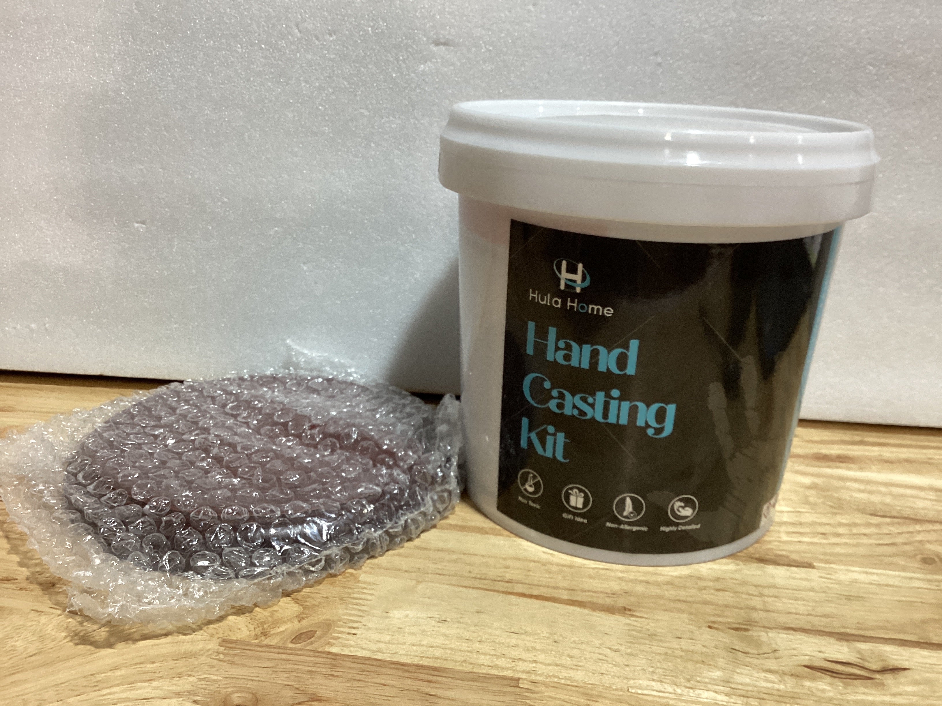Kit de Molde de Manos Hula Home | Para Parejas y Familia | Con Placa de Montaje | Regalo DIY Aniversario y Boda