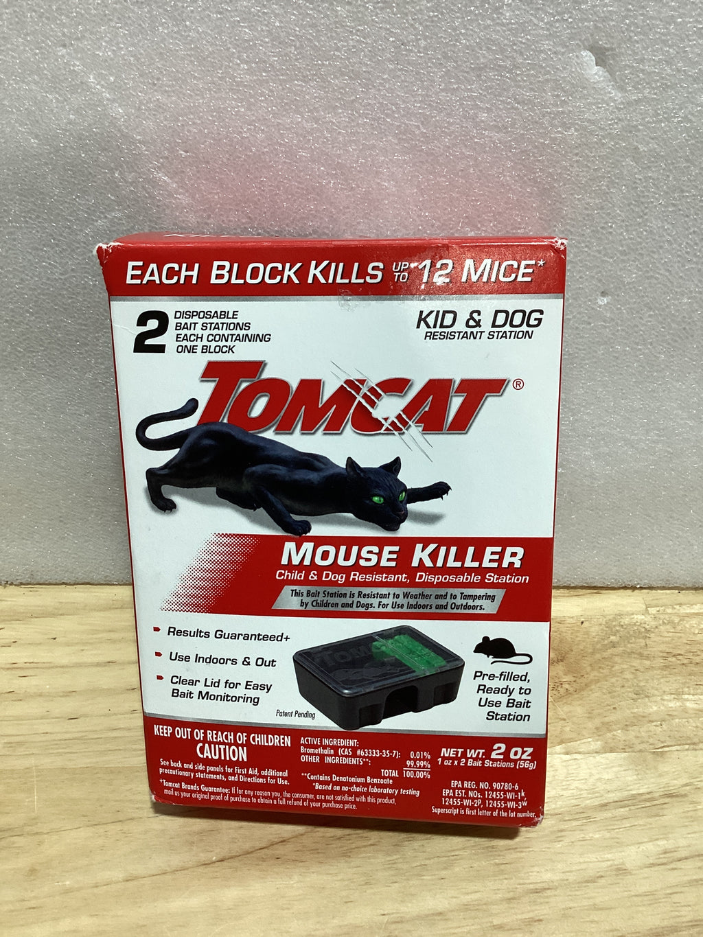 Tomcat - Trampas de pegamento tamaño de ratón con Eugenol para mayor adherencia para ratones, cucarachas y arañas
