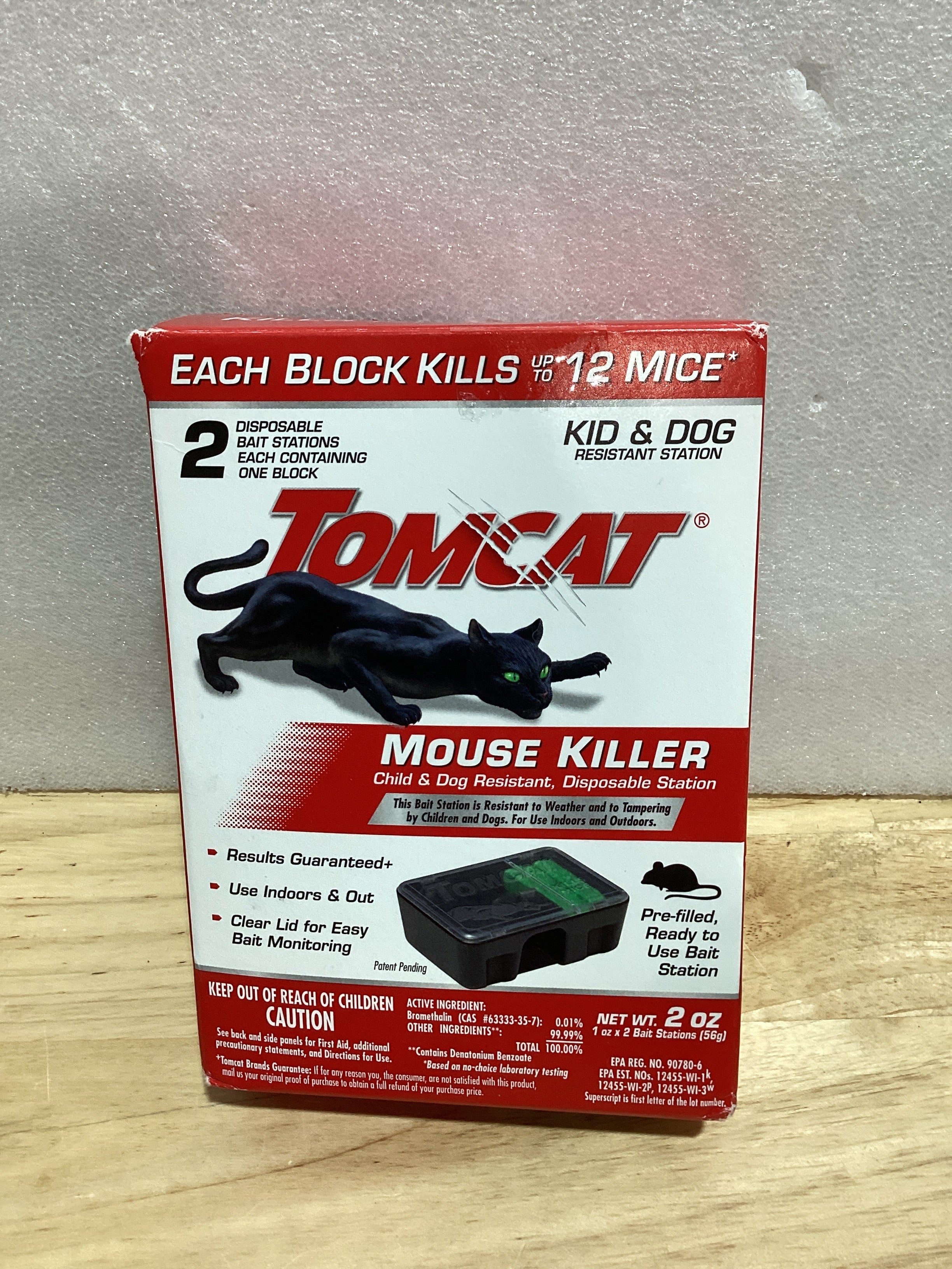 Tomcat - Trampas de pegamento tamaño de ratón con Eugenol para mayor adherencia para ratones, cucarachas y arañas
