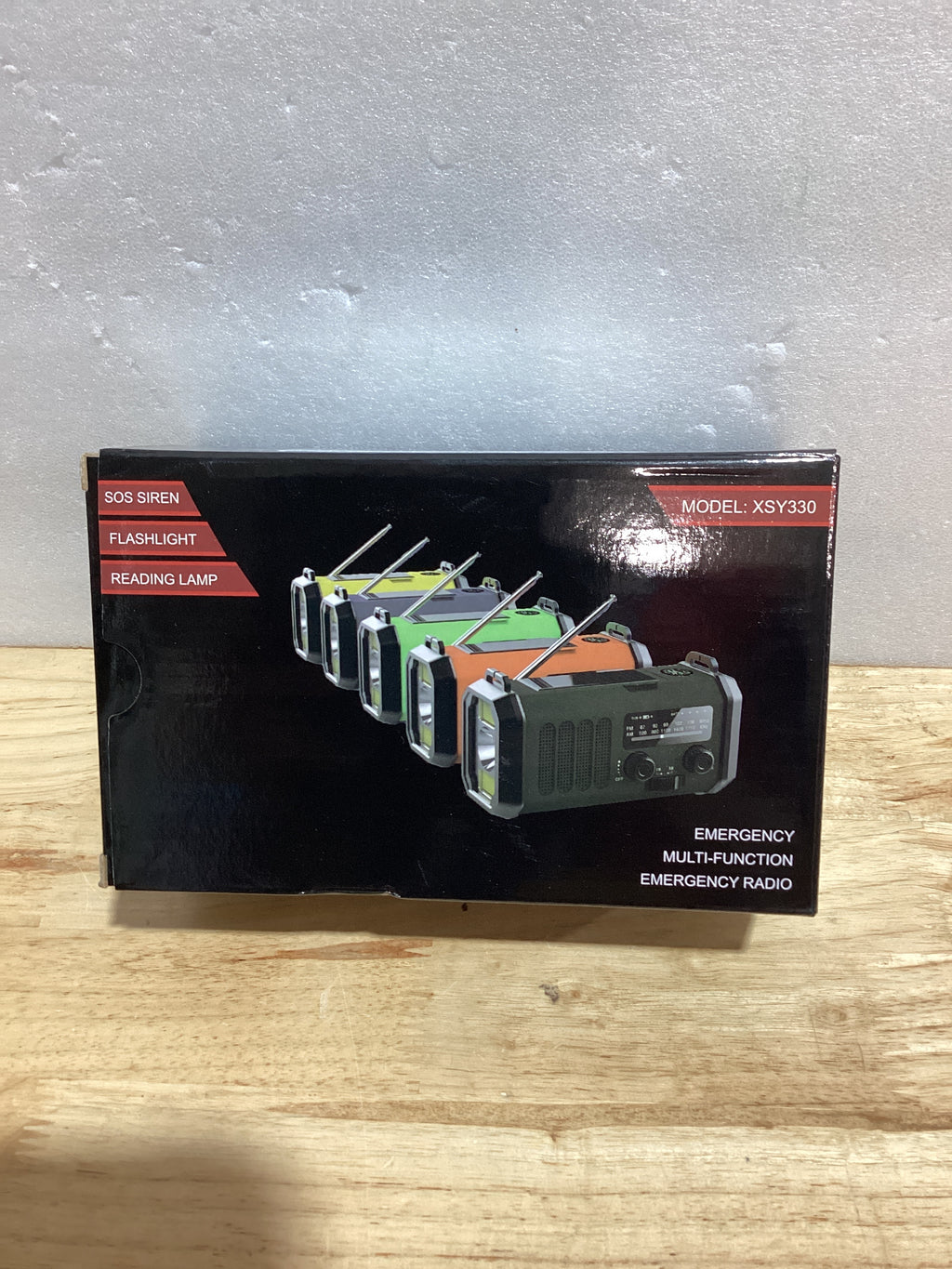 Radio de Emergencia Leaton con Manivela – NOAA AM/FM, 10000 mAh, Solar, Linterna y Alarma SOS