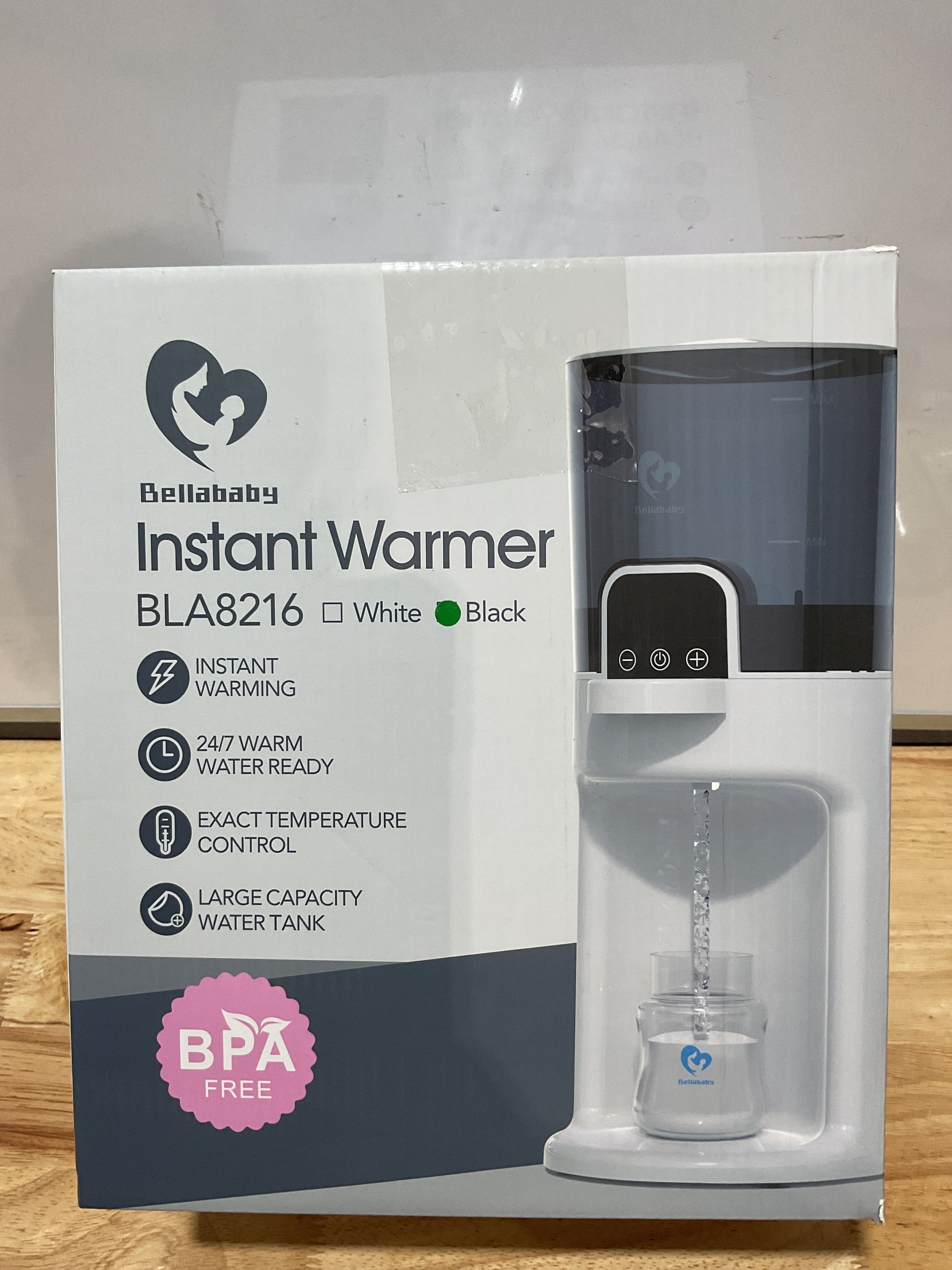 Calienta Biberones Instantáneo Bellababy con Dispensador de Agua Caliente