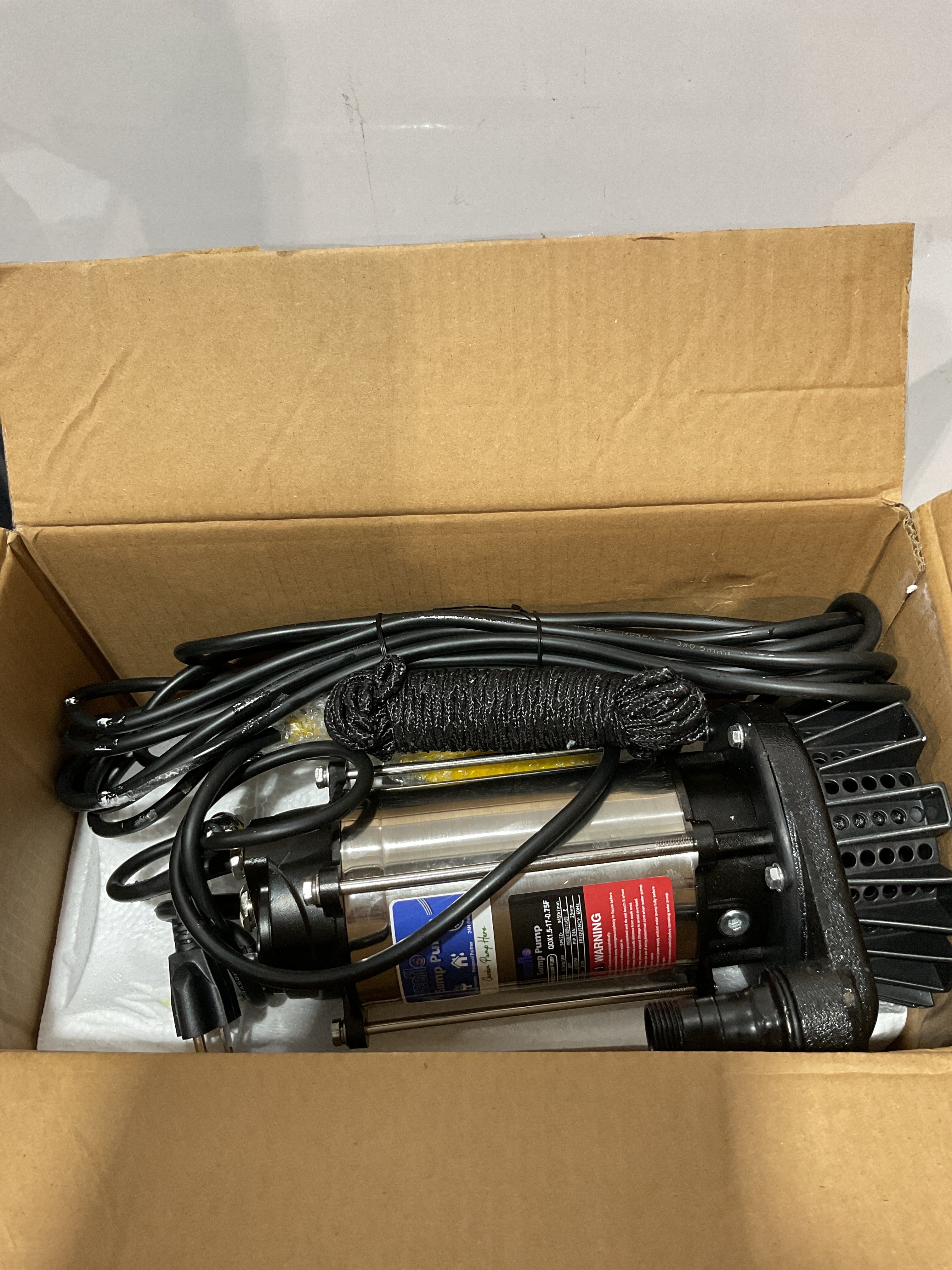 Bomba Sumergible Weeflos 1HP – 4200 GPH, Acero Inoxidable, Automática