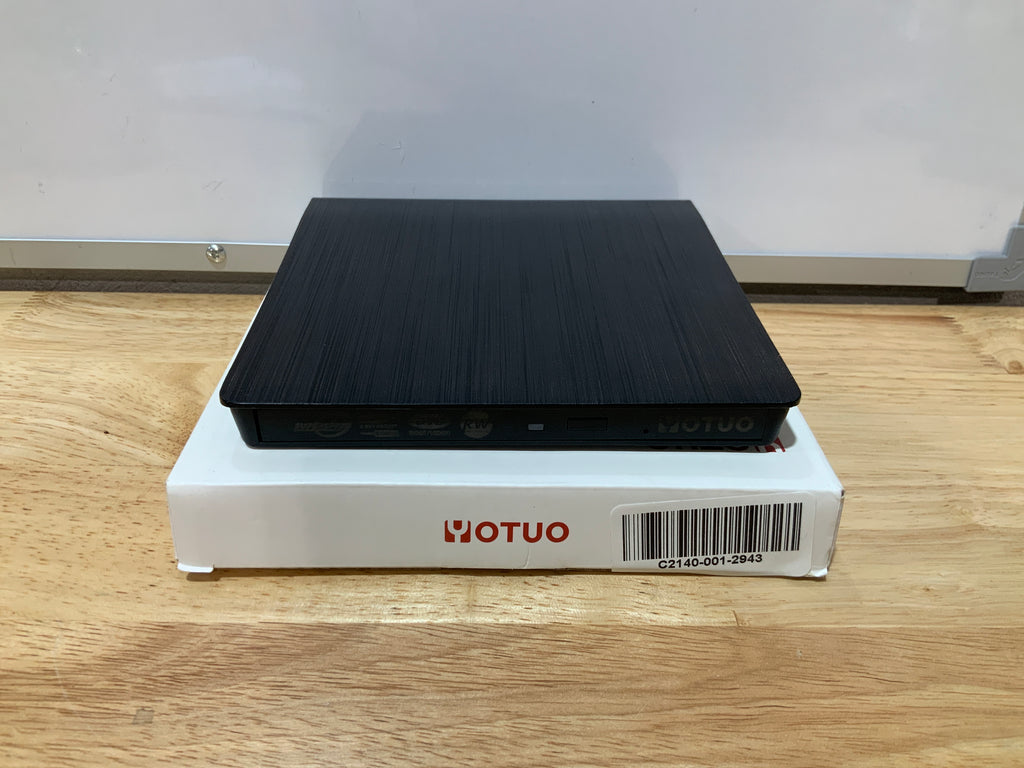 OTUO Unidad Externa de CD/DVD USB 3.0 y USB-C – Portátil, Alta Velocidad, Compatible con Windows y Mac