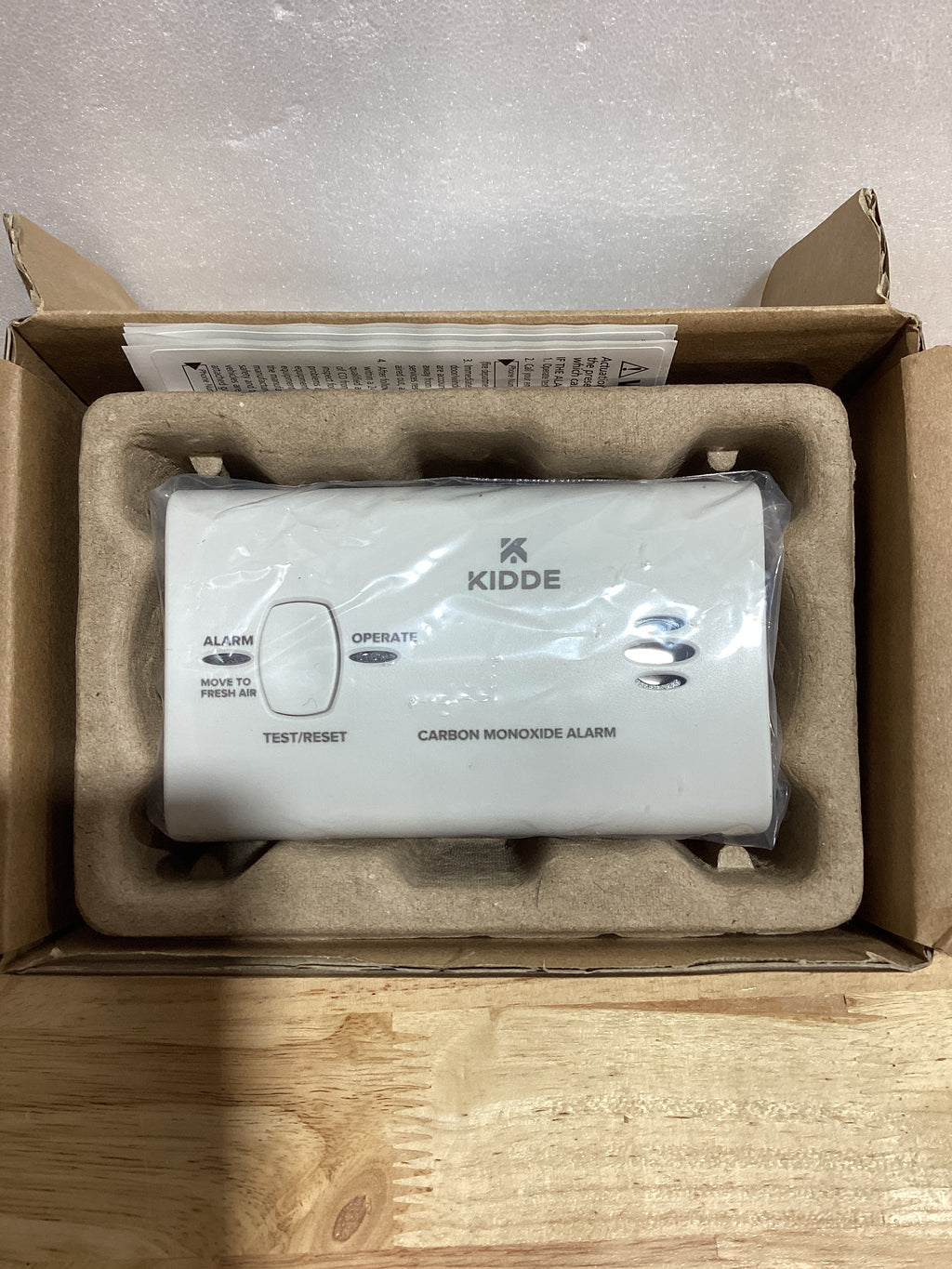Detector de Monóxido de Carbono Kidde Portátil a Batería – Alarma CO con LEDs, Botón Test/Reset e Indicador de Batería Baja
