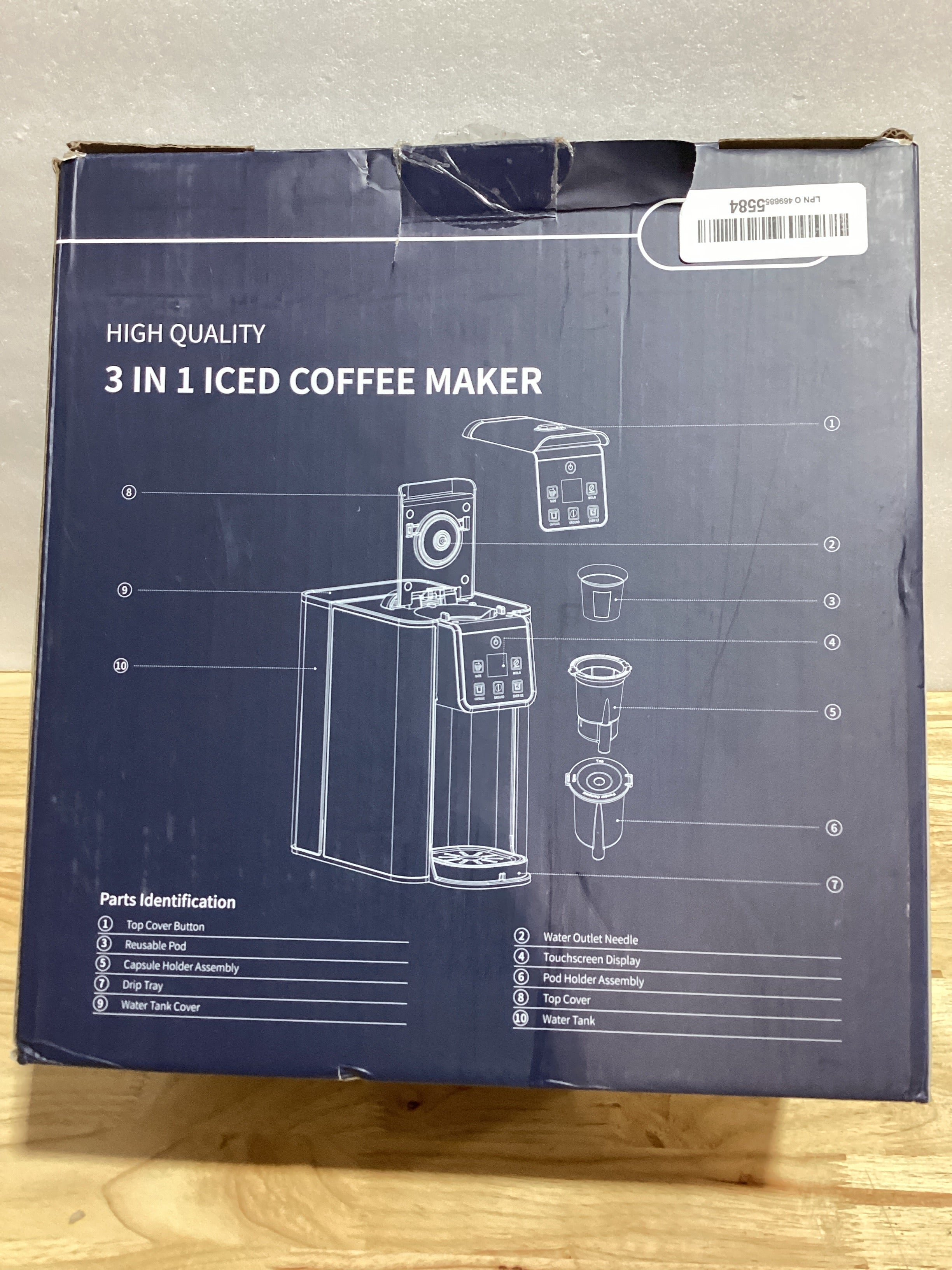 SHARDOR Cafetera Individual 2.0 | Café Caliente y Frío | Compatible K-Cup y Café Molido | Tanque 50 oz | Acero Inoxidable Negro
