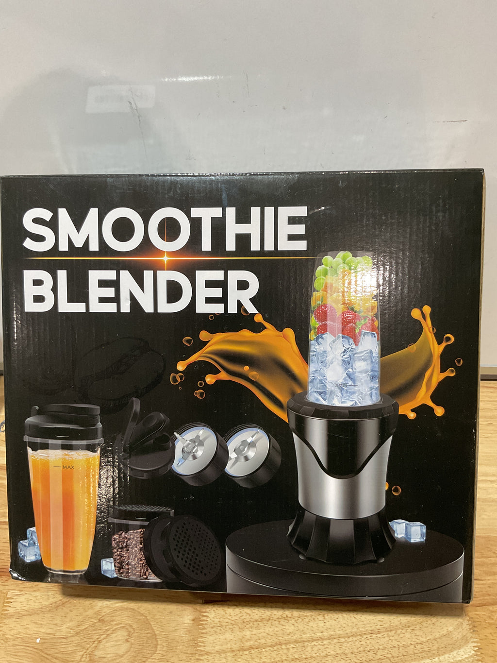 Licuadora Personal 900W con 3 Vasos Portátiles – Smoothies, Hielo y Jugos