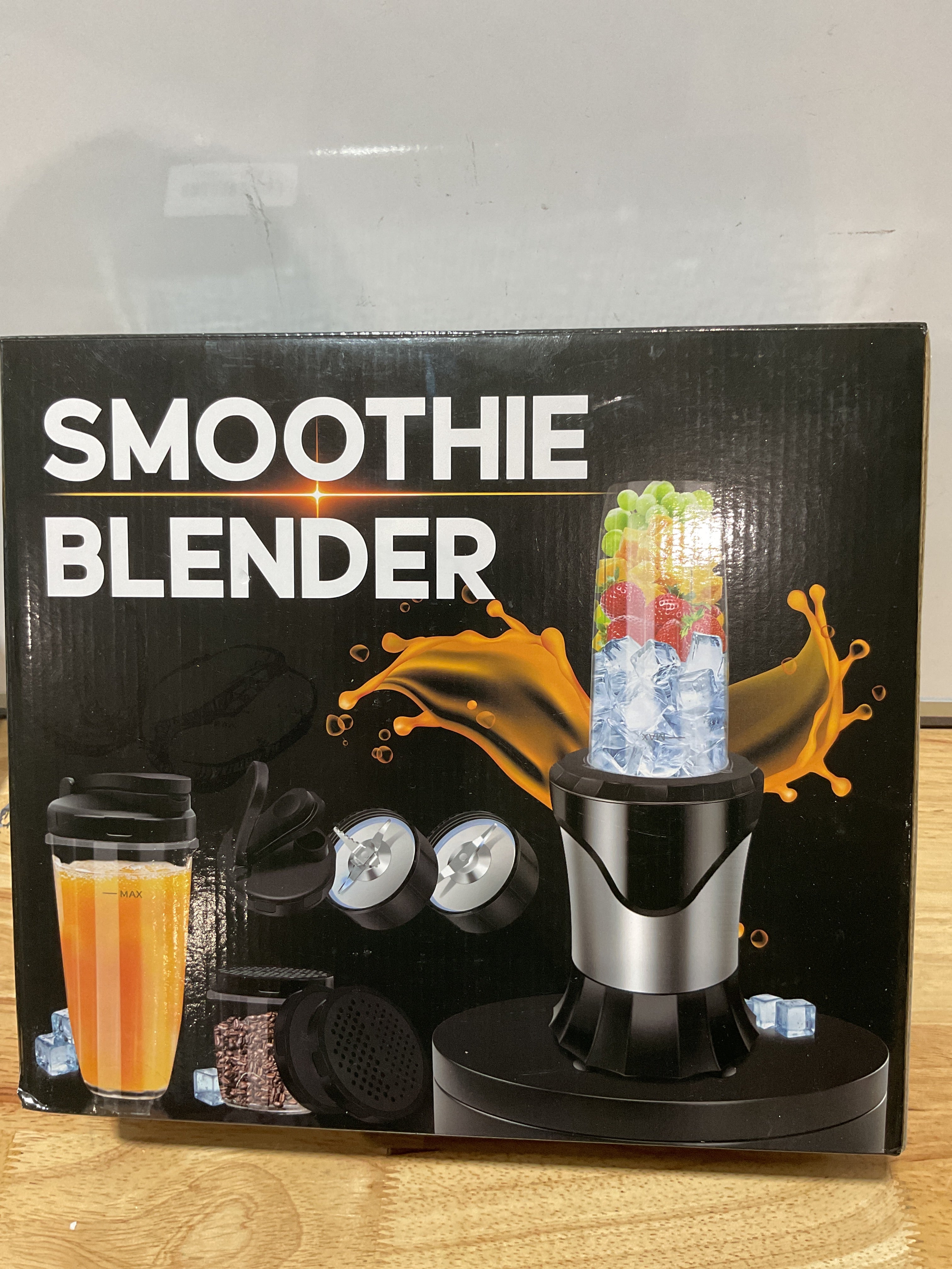 Licuadora Personal 900W con 3 Vasos Portátiles – Smoothies, Hielo y Jugos