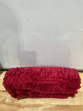 Kevin Textile Pack of 2 Valentines Corduroy Soft Soild Decorative Square Throw Pillow Covers Set Cushion Cases Pillowcases for Sofa Bedroom Car 26 x 26 Inch 66 x 66 Cm Burgundy