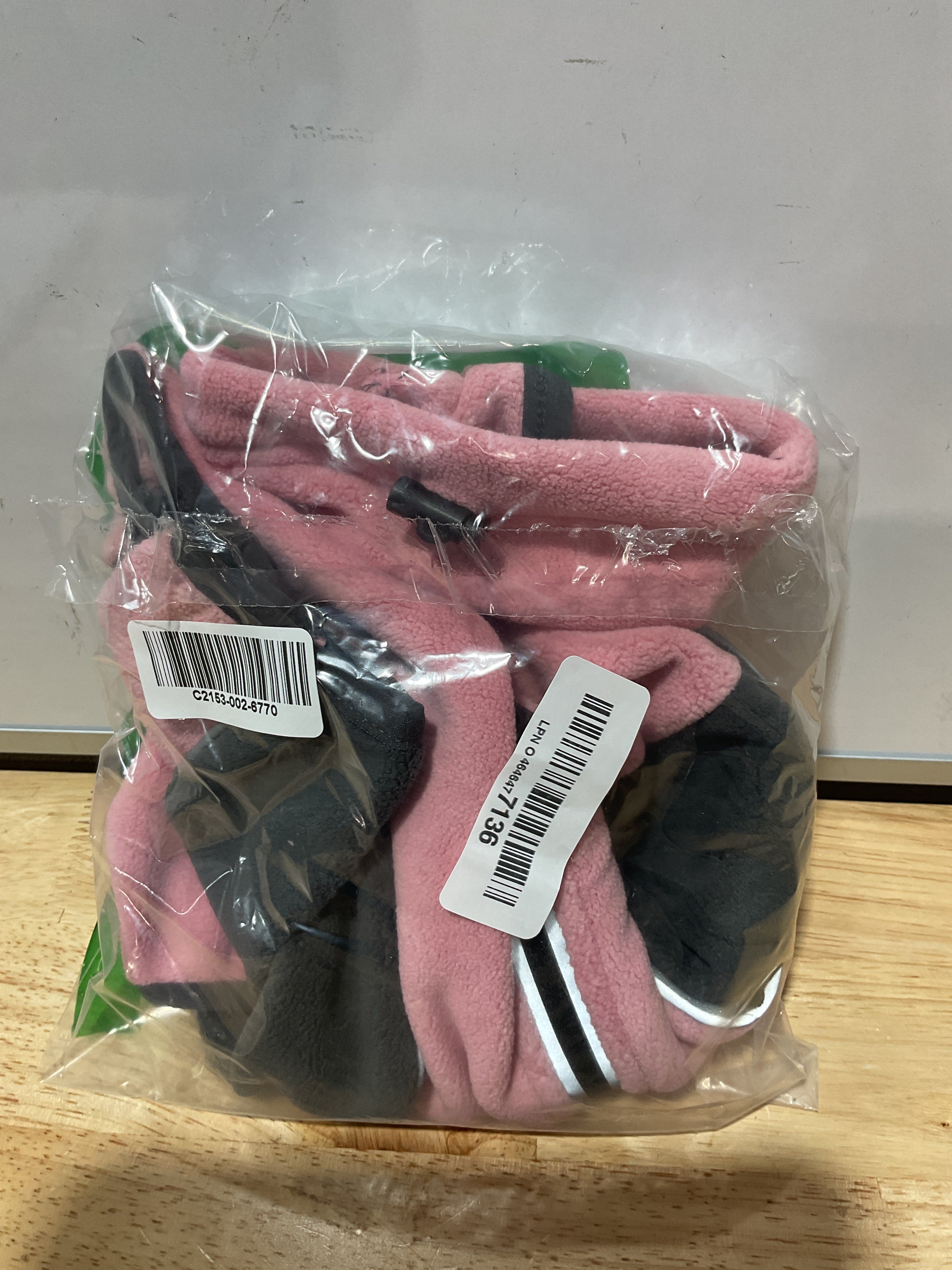 Fleece Dog Coat for Small Medium Dog,Pullover Pajamas Jumpsuit Bodysuit Puppy Coats with Legs, Pet Windproof Warm Cold Weather Jacket Full Body Vest Cozy Snowsuit Outfit Clothes (Pink, S)