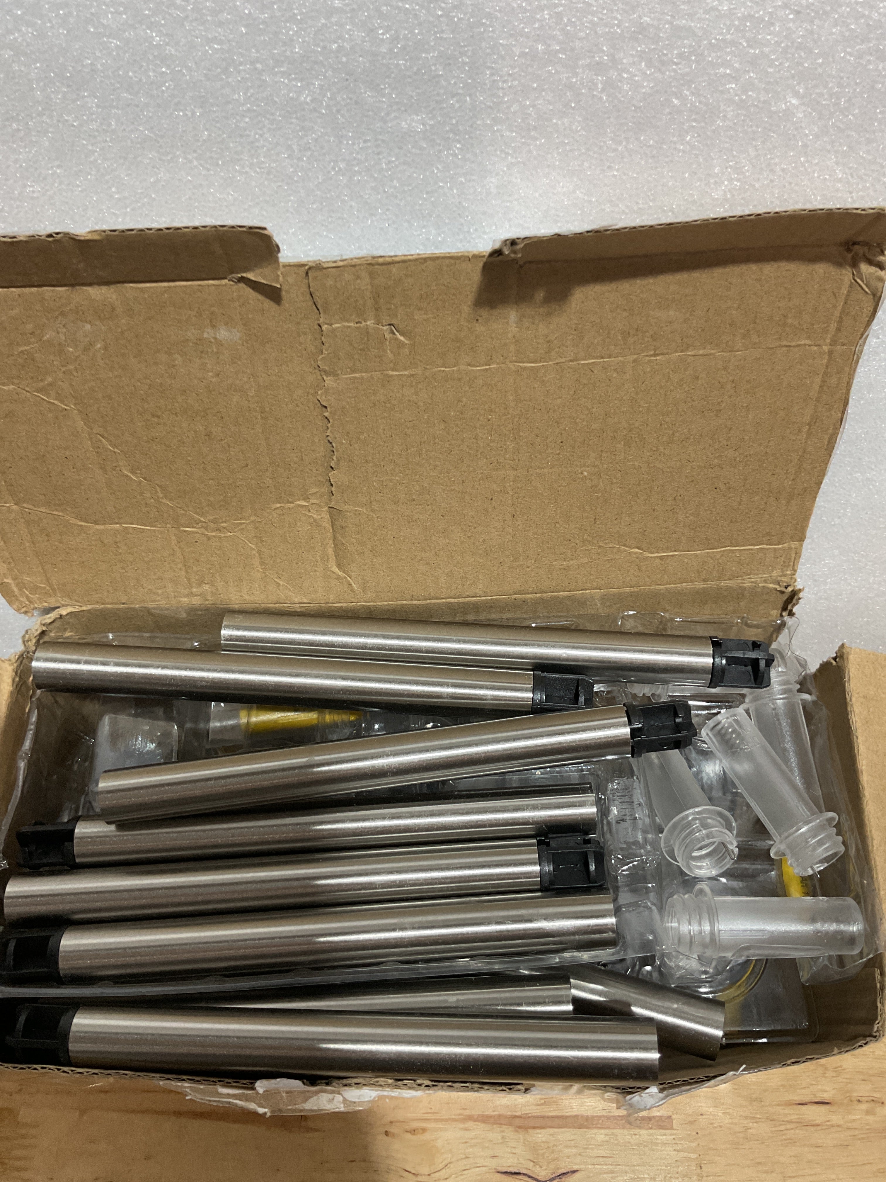 DenicMic — Luces Solares Exterior Pack 10 LED 3000K Blanco Cálido Acero Inoxidable Impermeables