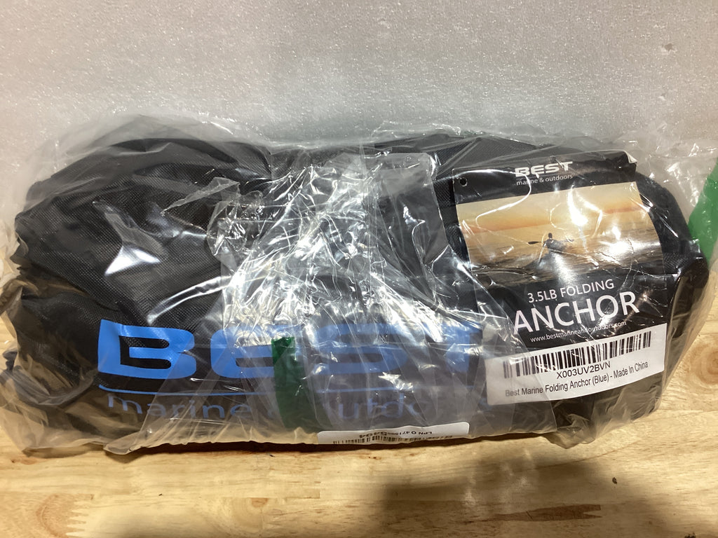 Ancla para Kayak Best Marine 3.5 Libras — Kit Completo para Kayaks, Canoas, SUP y Jet Ski — Azul