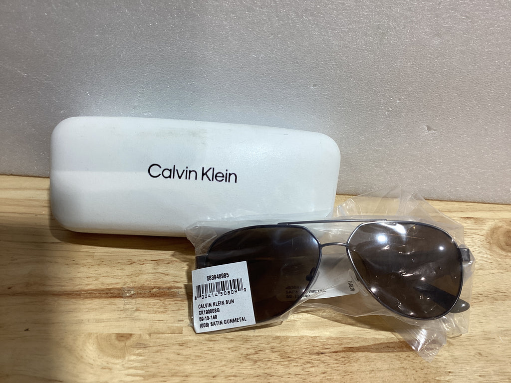 Calvin Klein Gafas de Sol de Moda Unisex Rx'able, CK19300SG, Gunmetal, 59-13-140, con Estuche