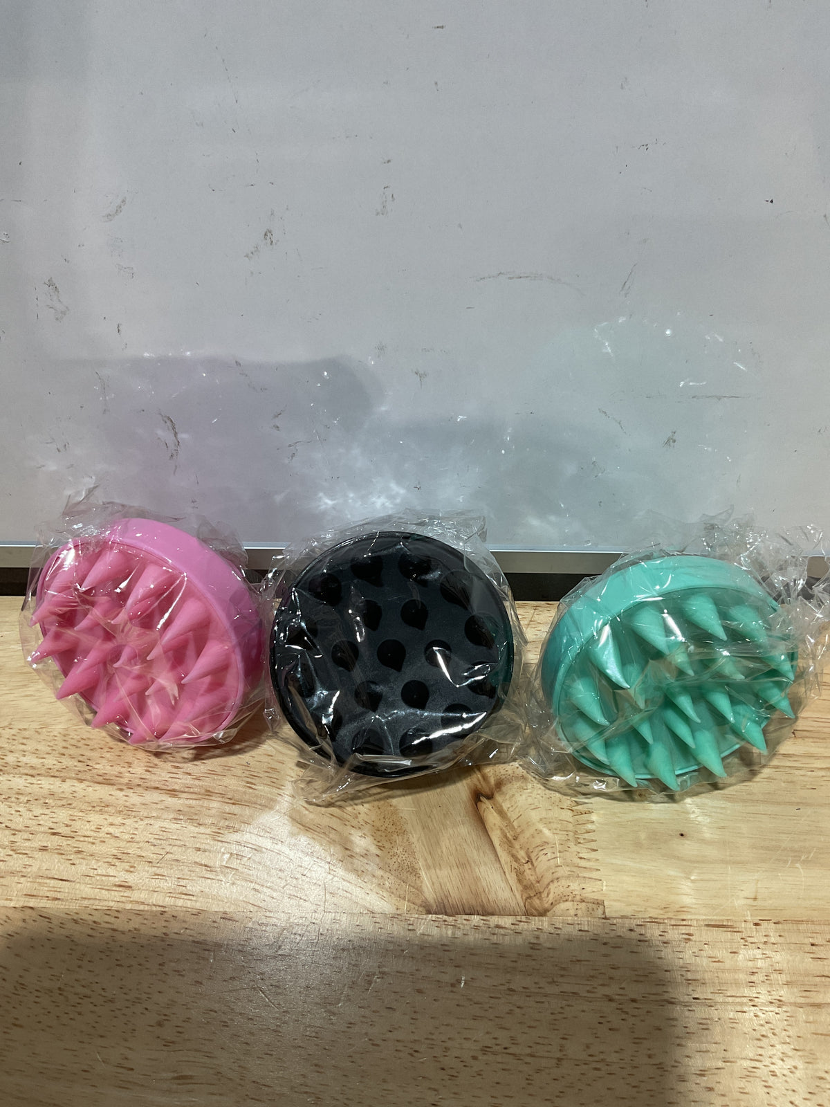 Masajeador de Cuero Cabelludo Oligei 3 Pack — Cepillo de Silicona para Crecimiento Capilar