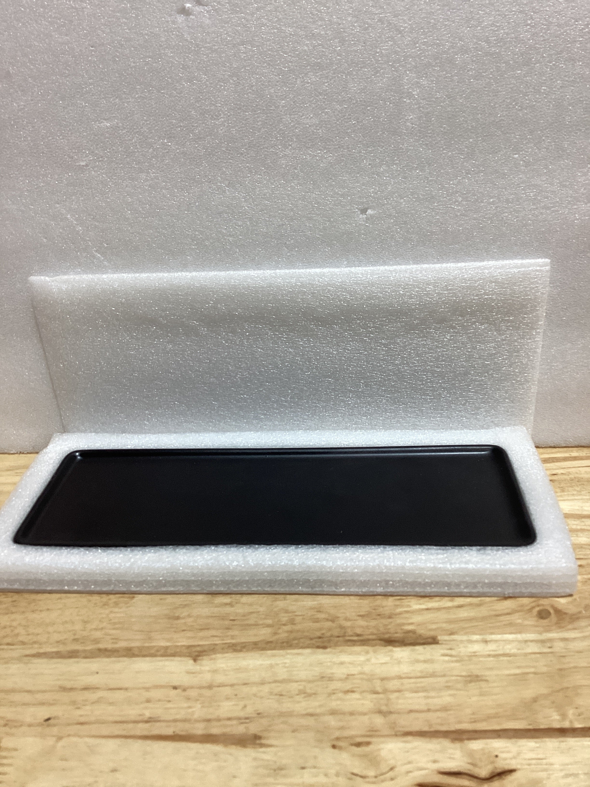 Bandeja de cerámica para fregadero de baño, bandeja grande para velas, bandeja rectangular para perfumes, joyas, toallas, velas, jabón, decoración de tina, cocina, baño, inodoro