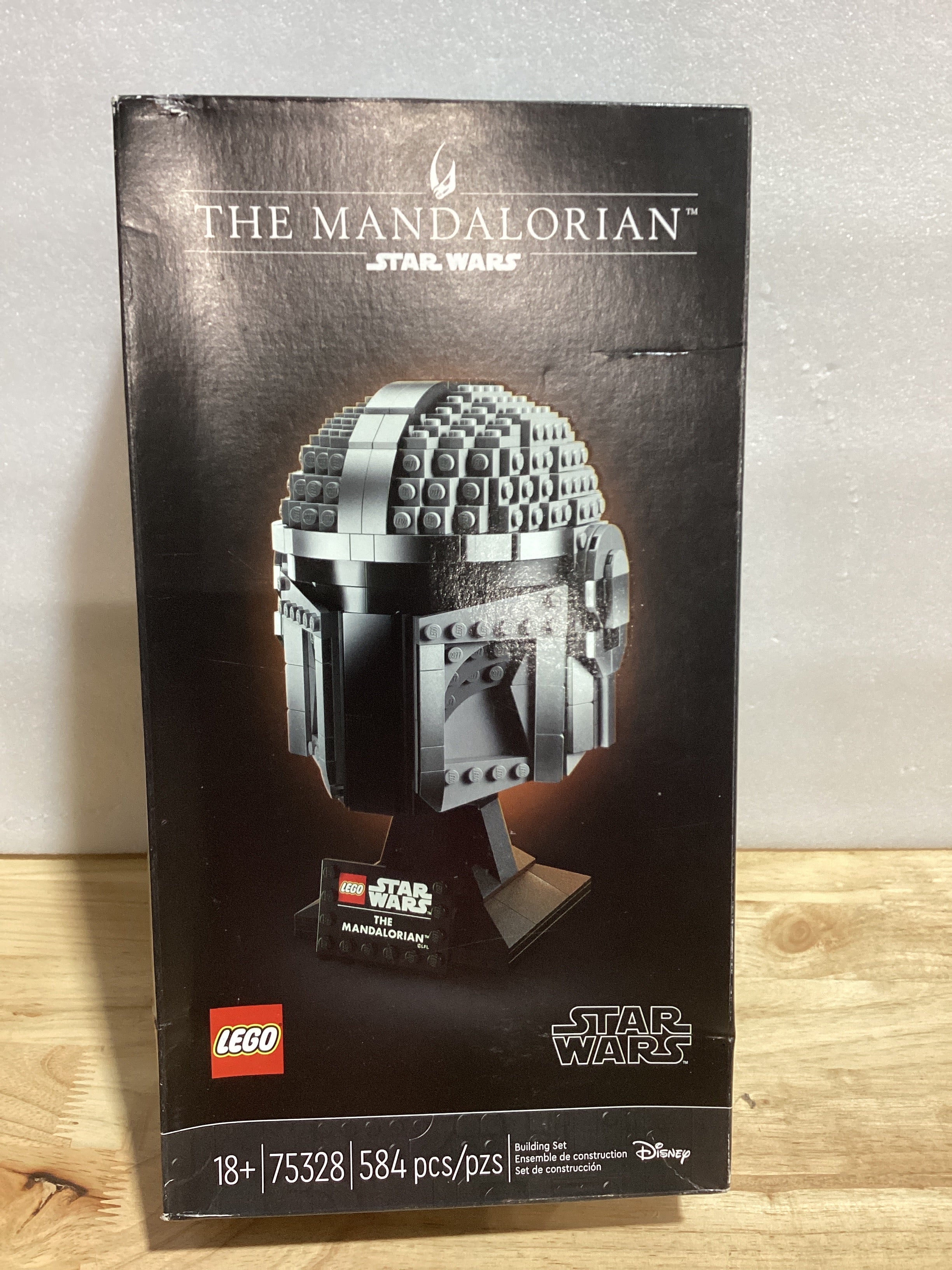 LEGO Star Wars Casco The Mandalorian 75328 — Kit de Construcción Coleccionable para Exhibición, Adultos y Fanáticos