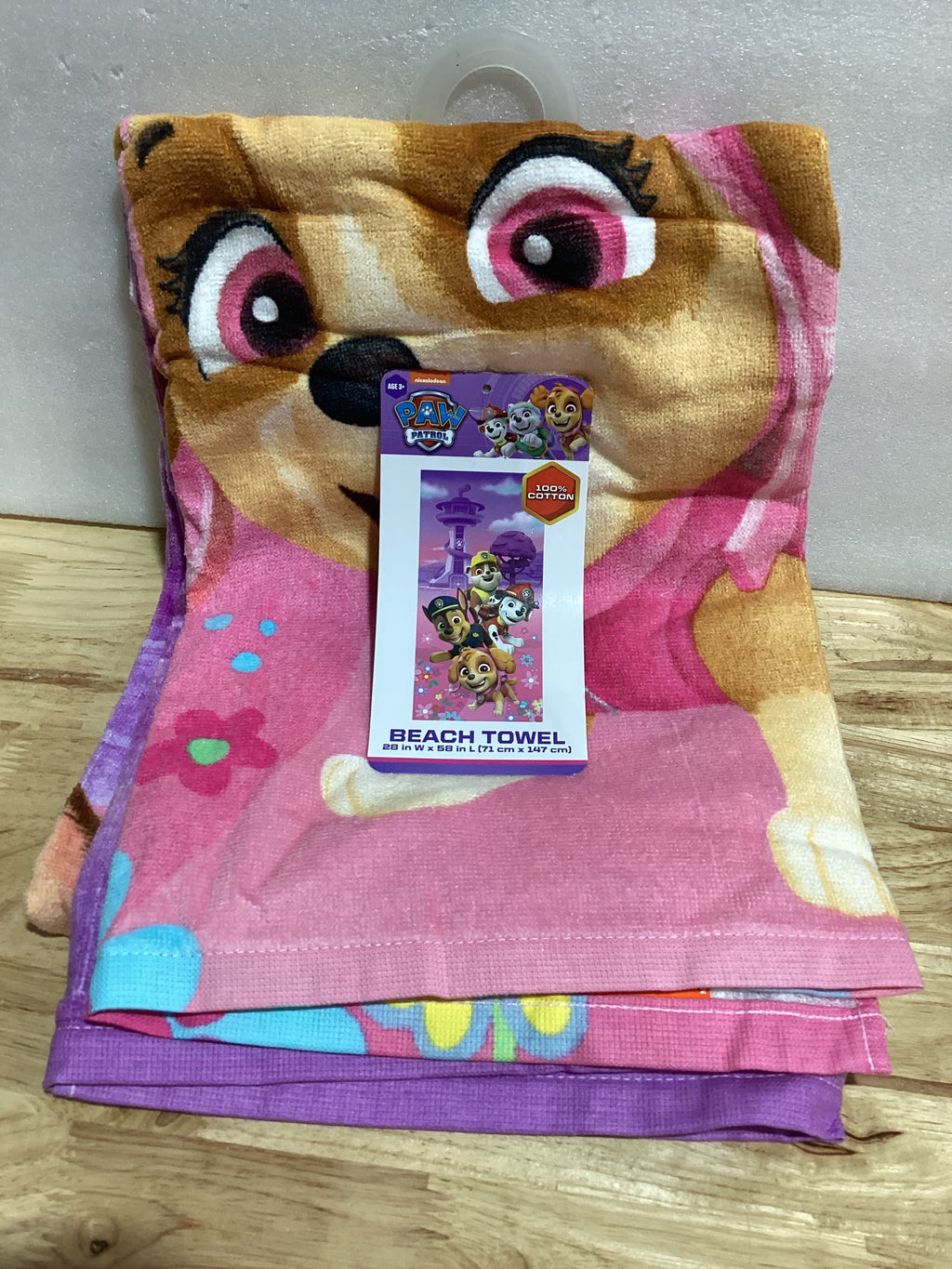 Franco Kids - Toalla de baño de algodón súper Suave para niños, 58 x 28 Pulgadas, Patrulla Canina para niñas