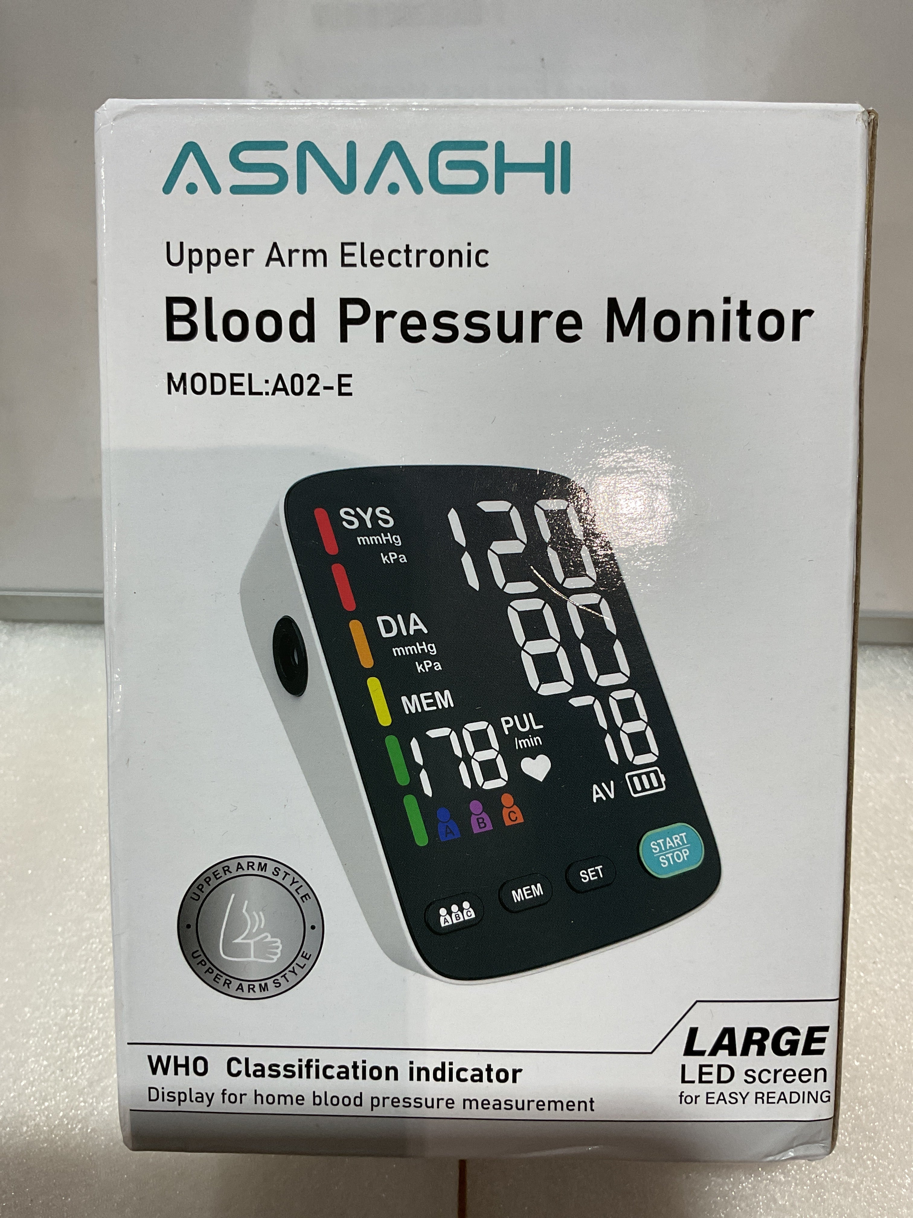 Tensíiometro Digital Automático de Brazo con Pantalla LED 5.4" – Memoria 3 Usuarios y 2 Manguitos
