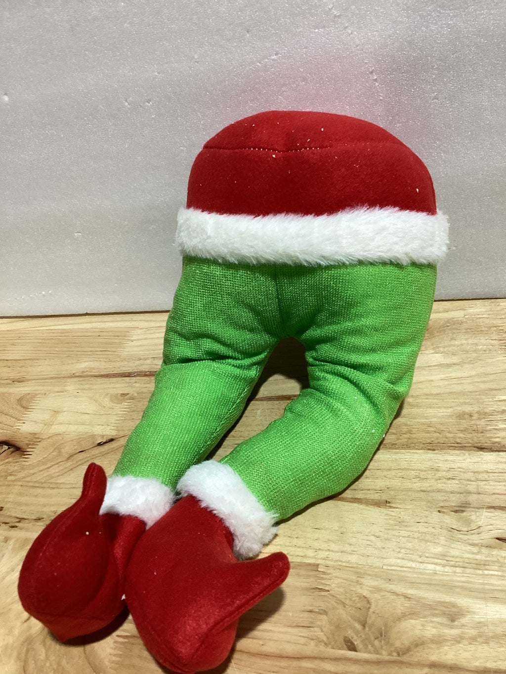 Decoración verde para patas de Navidad, patas de Papá Noel rellenas, arpillera de Navidad, guirnalda de Navidad para Navidad, decoración para Navidad, hogar, fiesta, árbol, chimenea, adornos para