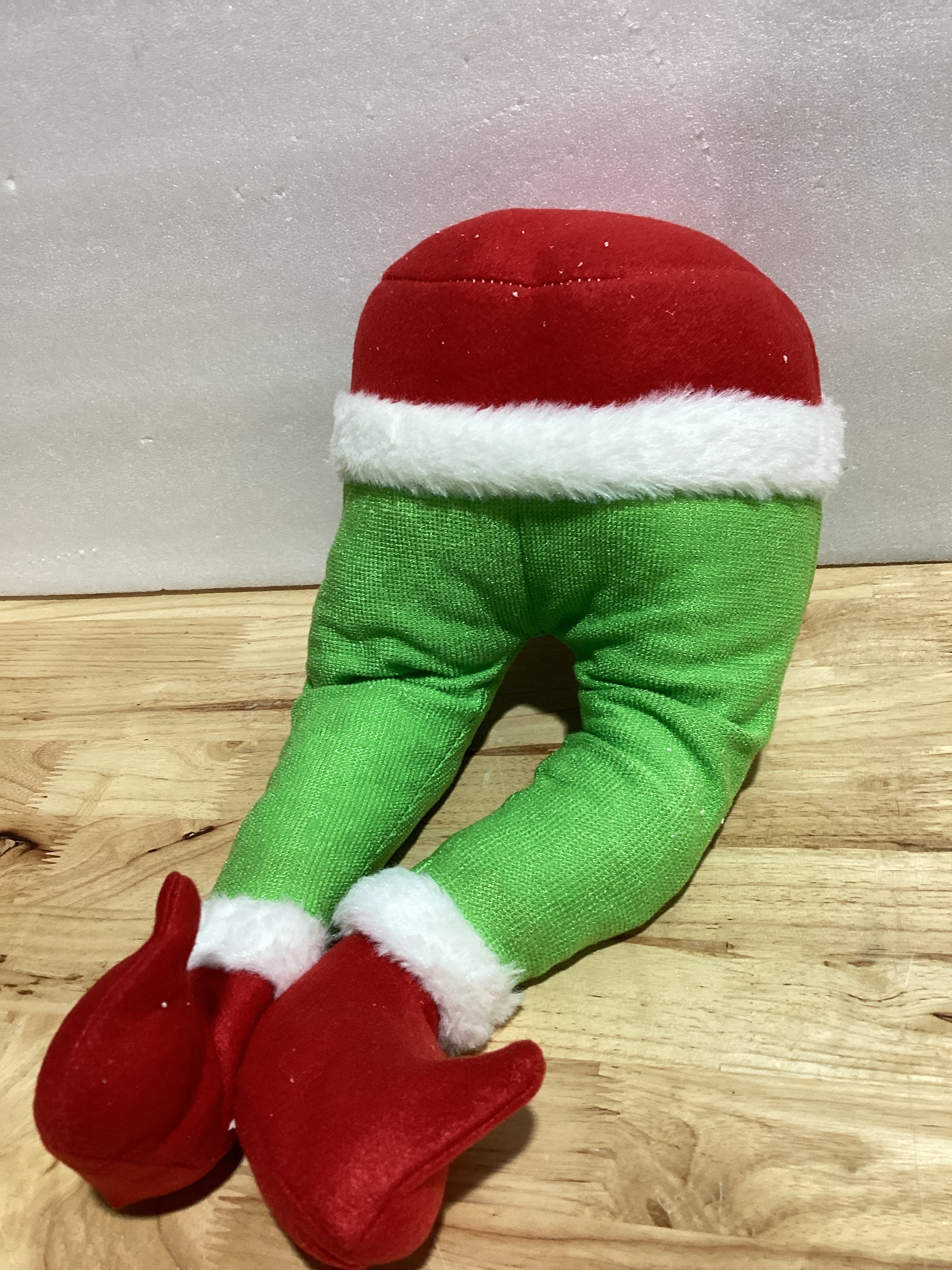 Decoración verde para patas de Navidad, patas de Papá Noel rellenas, arpillera de Navidad, guirnalda de Navidad para Navidad, decoración para Navidad, hogar, fiesta, árbol, chimenea, adornos para