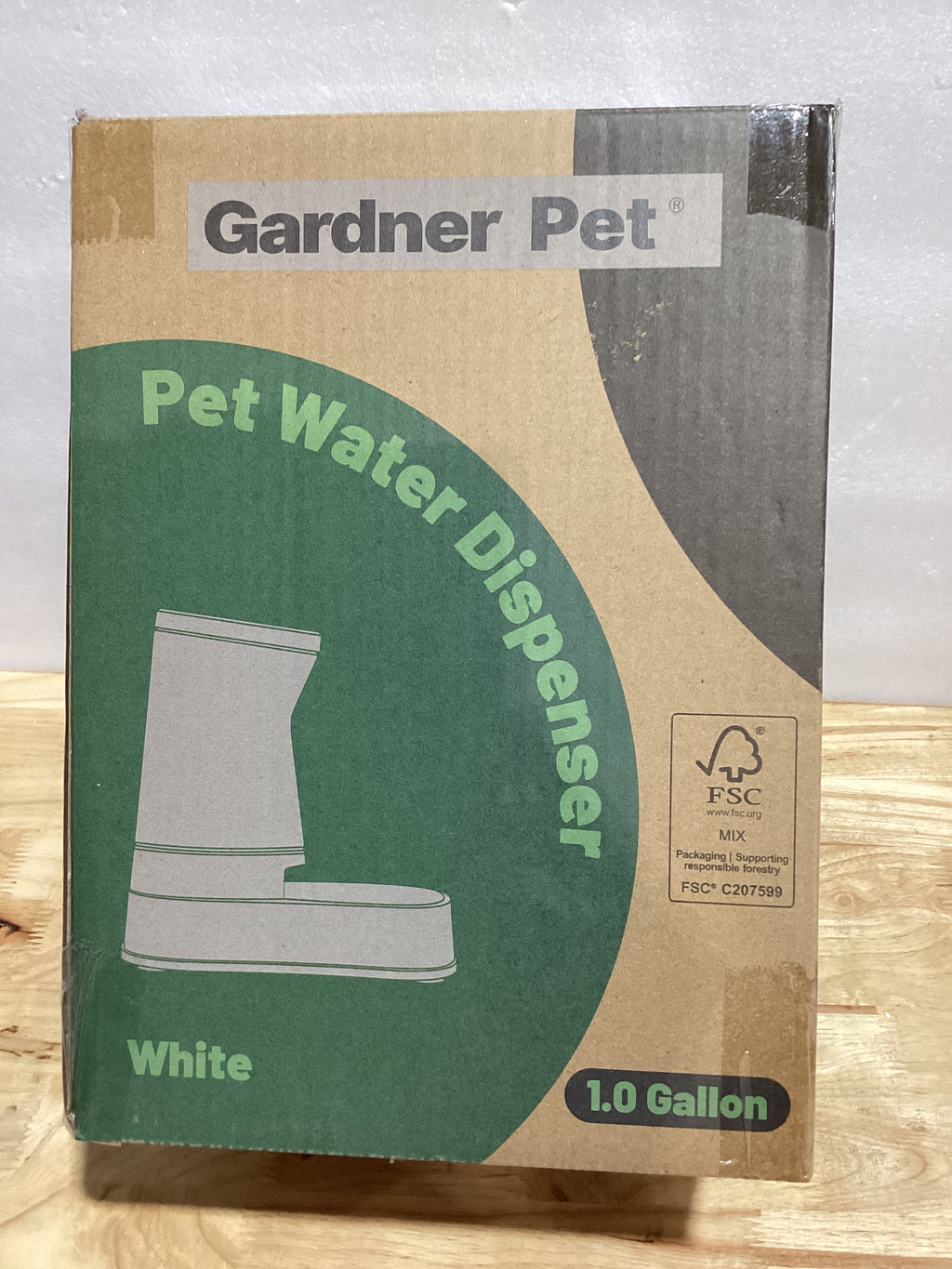 Dispensador de Agua por Gravedad Gardner Pet 1 Galón – Sin BPA, con Filtro de Esponja para Perros y Gatos