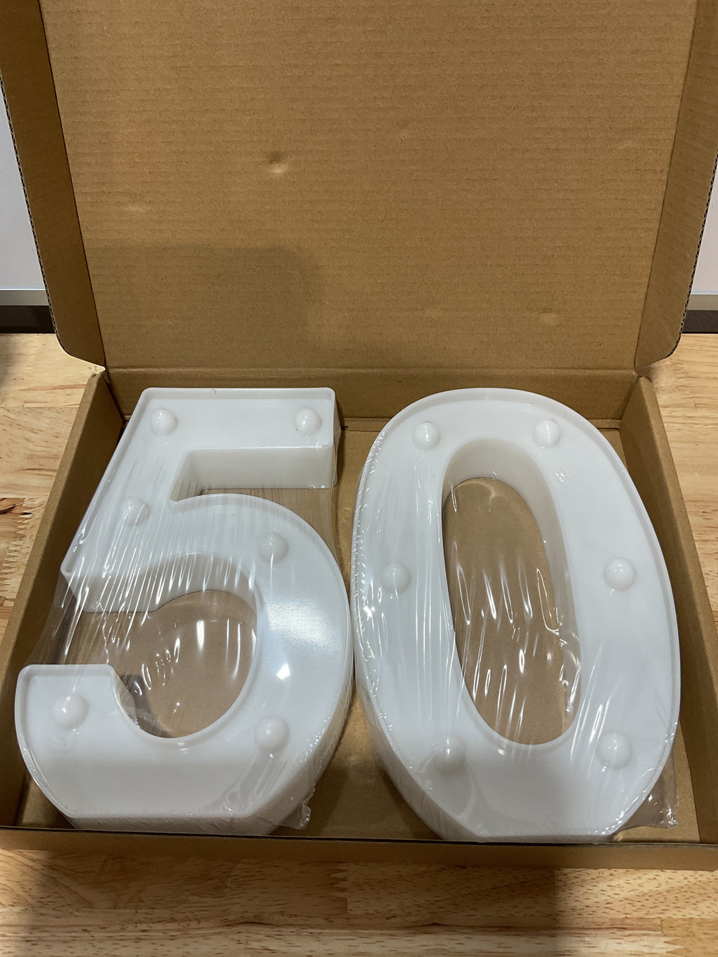 Decoraciones de 50 cumpleaños para mujer y hombre, números de marquesina para decoraciones de aniversario de bodas 50, números luminosos 50 para cartel de fiesta y decoración de pared
