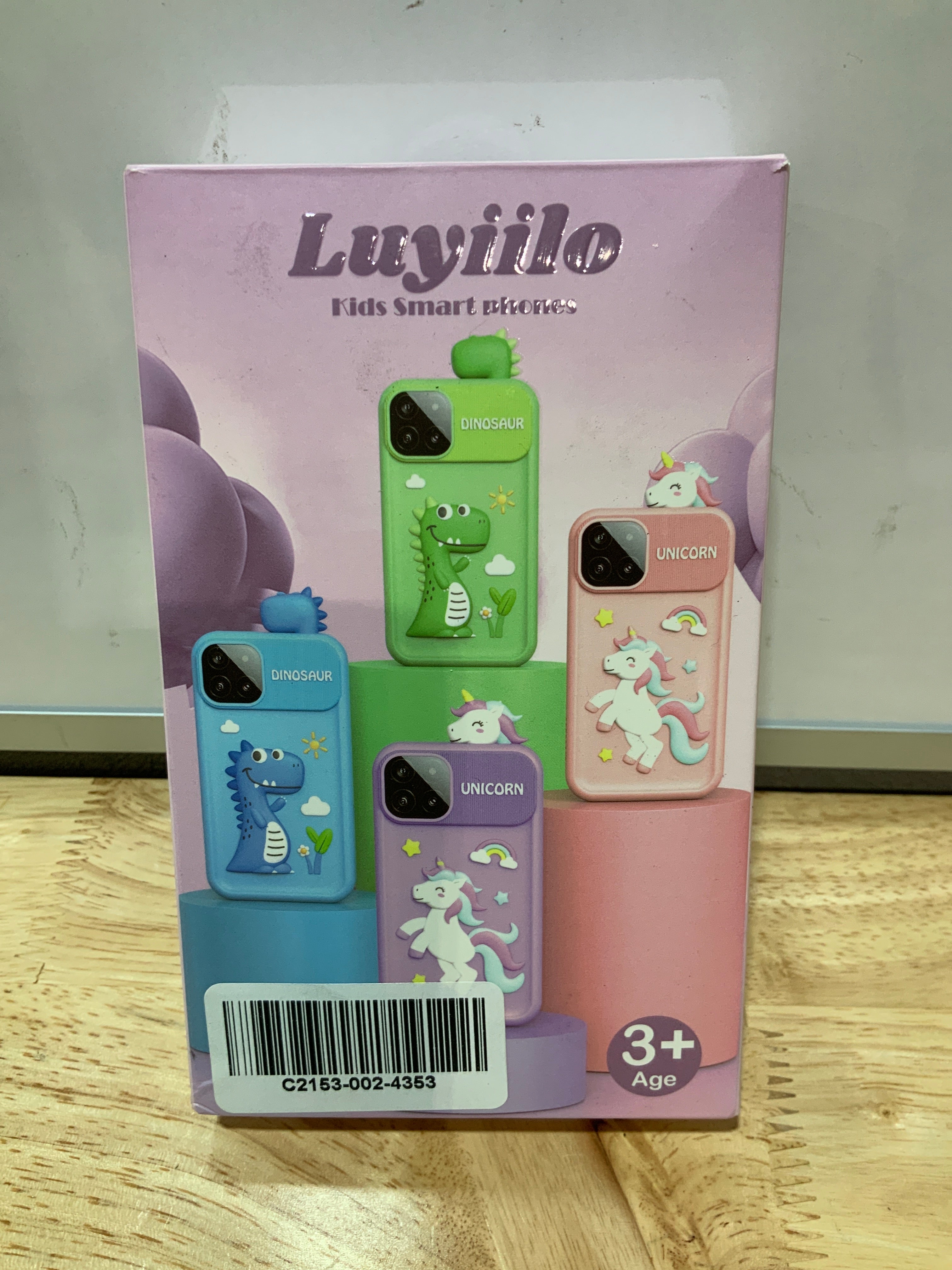Luyiilo Kids Smart Phone Toys — Teléfono Juguete con Pantalla Táctil 2.8", 16 Juegos, Cámara Dual y Tarjeta SD 8G