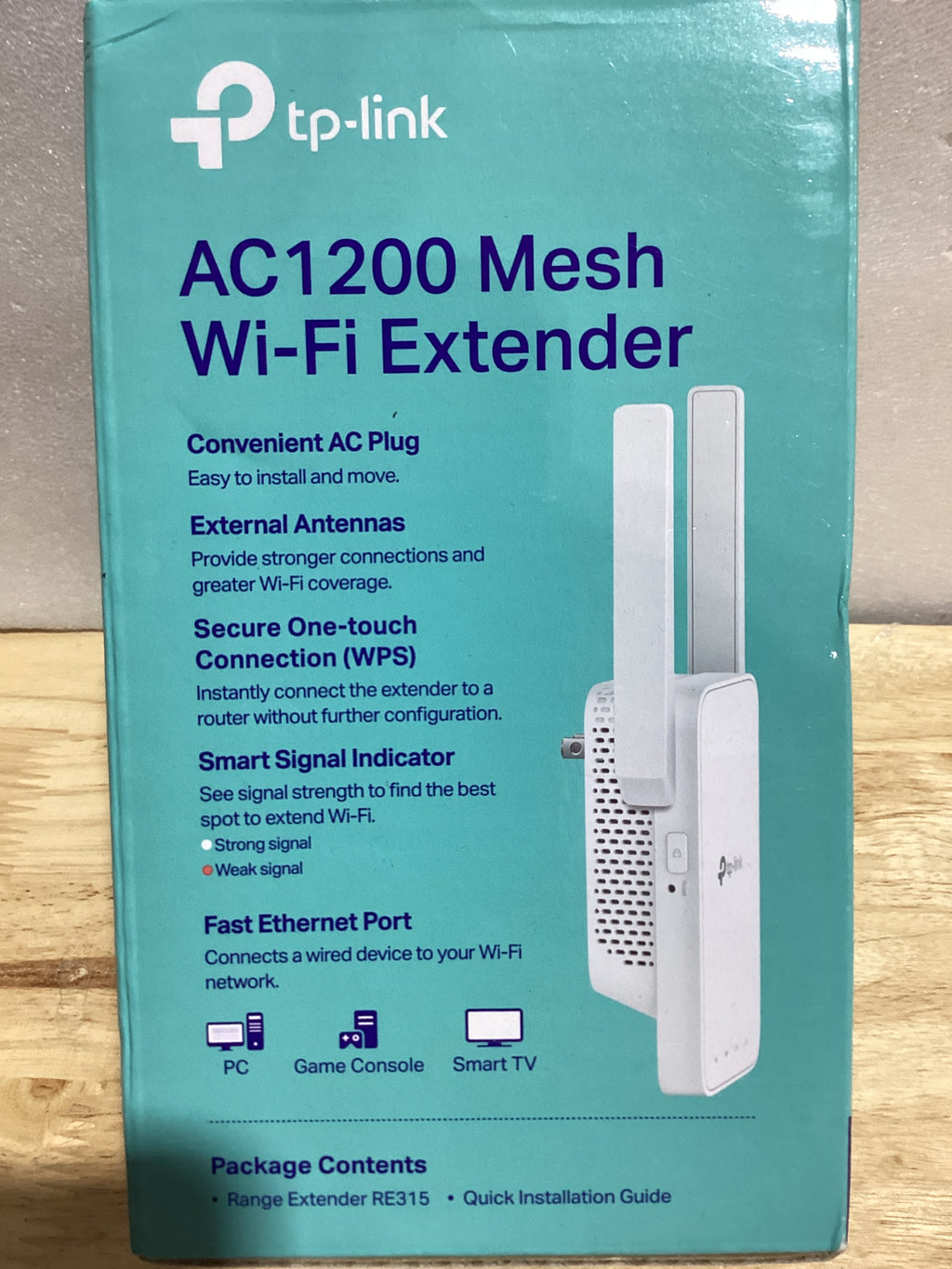 Extensor WiFi TP-Link AC1200 RE315 — 1.2 Gbps, Doble Banda 5GHz/2.4GHz, Cubre hasta 139 m², 30 Dispositivos