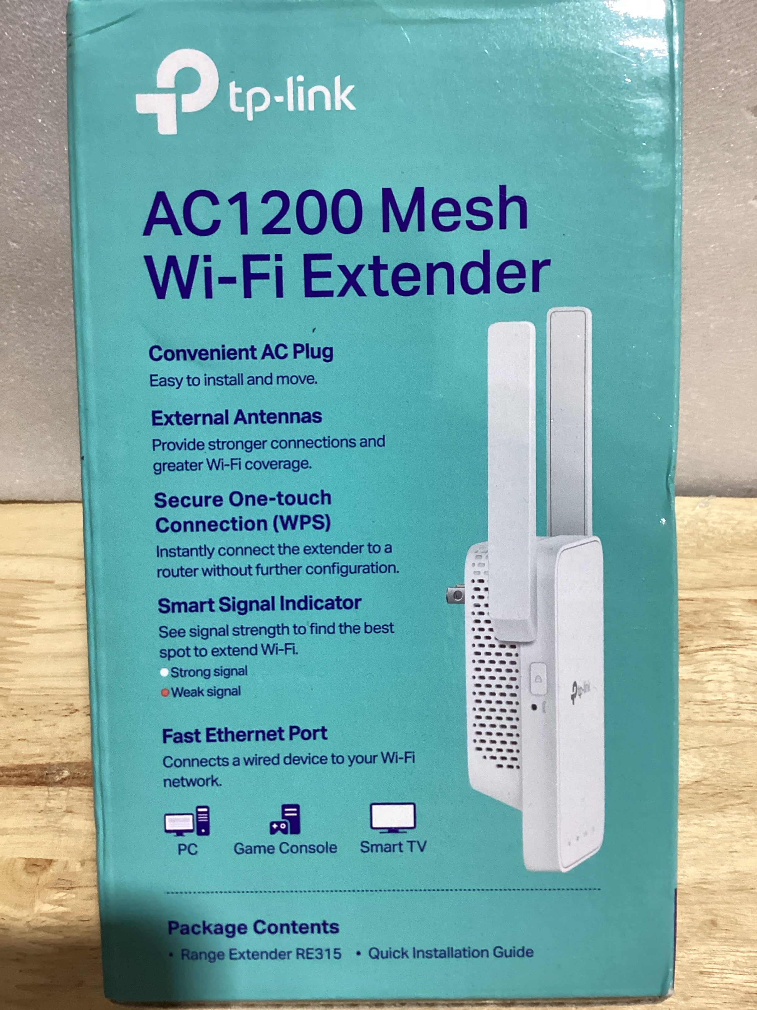 Extensor WiFi TP-Link AC1200 RE315 — 1.2 Gbps, Doble Banda 5GHz/2.4GHz, Cubre hasta 139 m², 30 Dispositivos