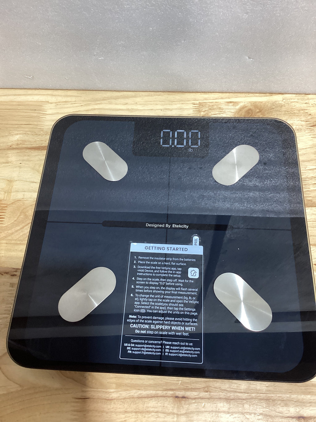 Báscula Inteligente Etekcity – IMC, Grasa Corporal y Masa Muscular con Bluetooth y App