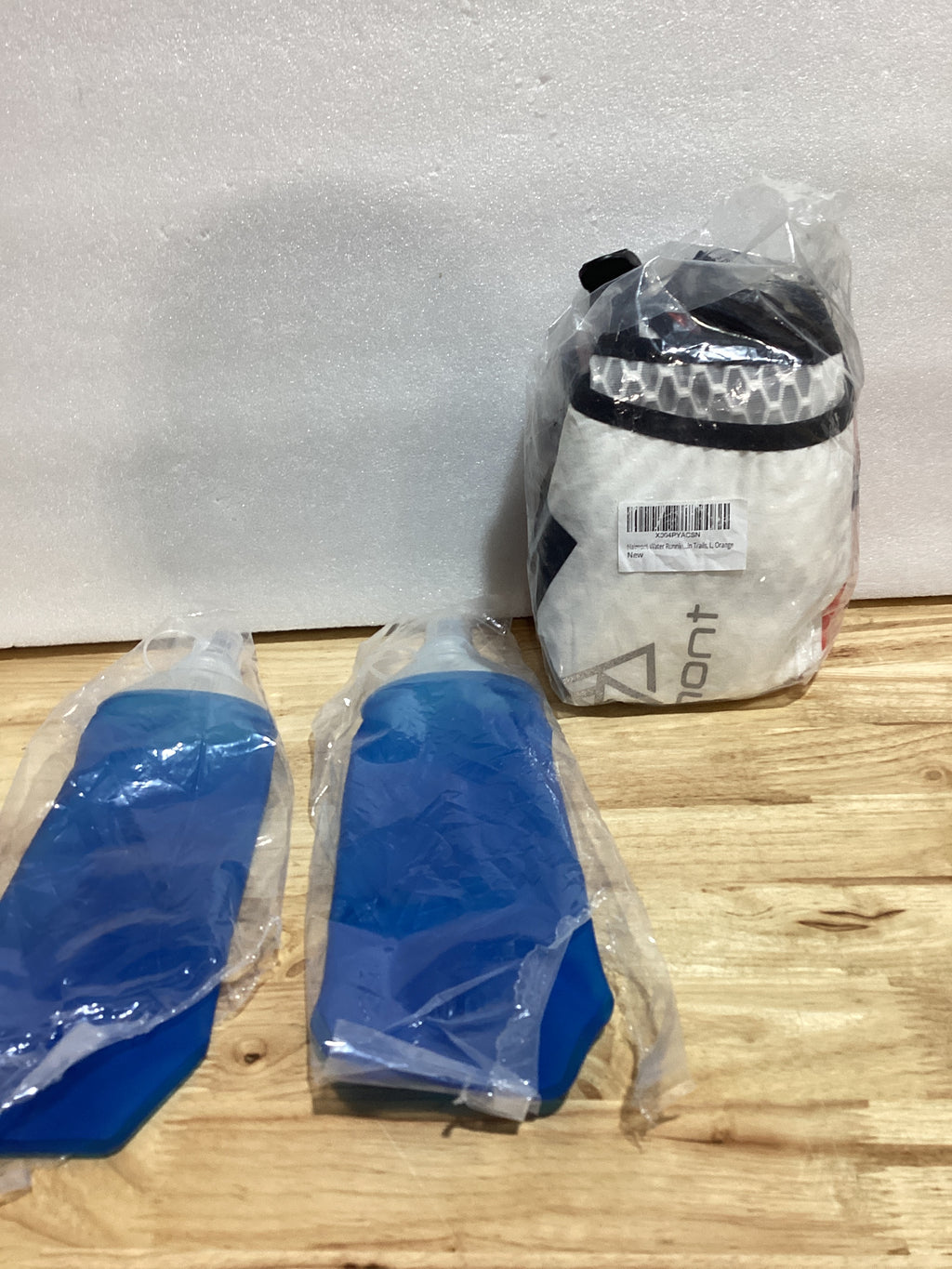 Haimont Chaleco de Hidratación 5L para Running – Con 2 Botellas de Agua, Ligero para Montaña y Trail, Talla L, Naranja