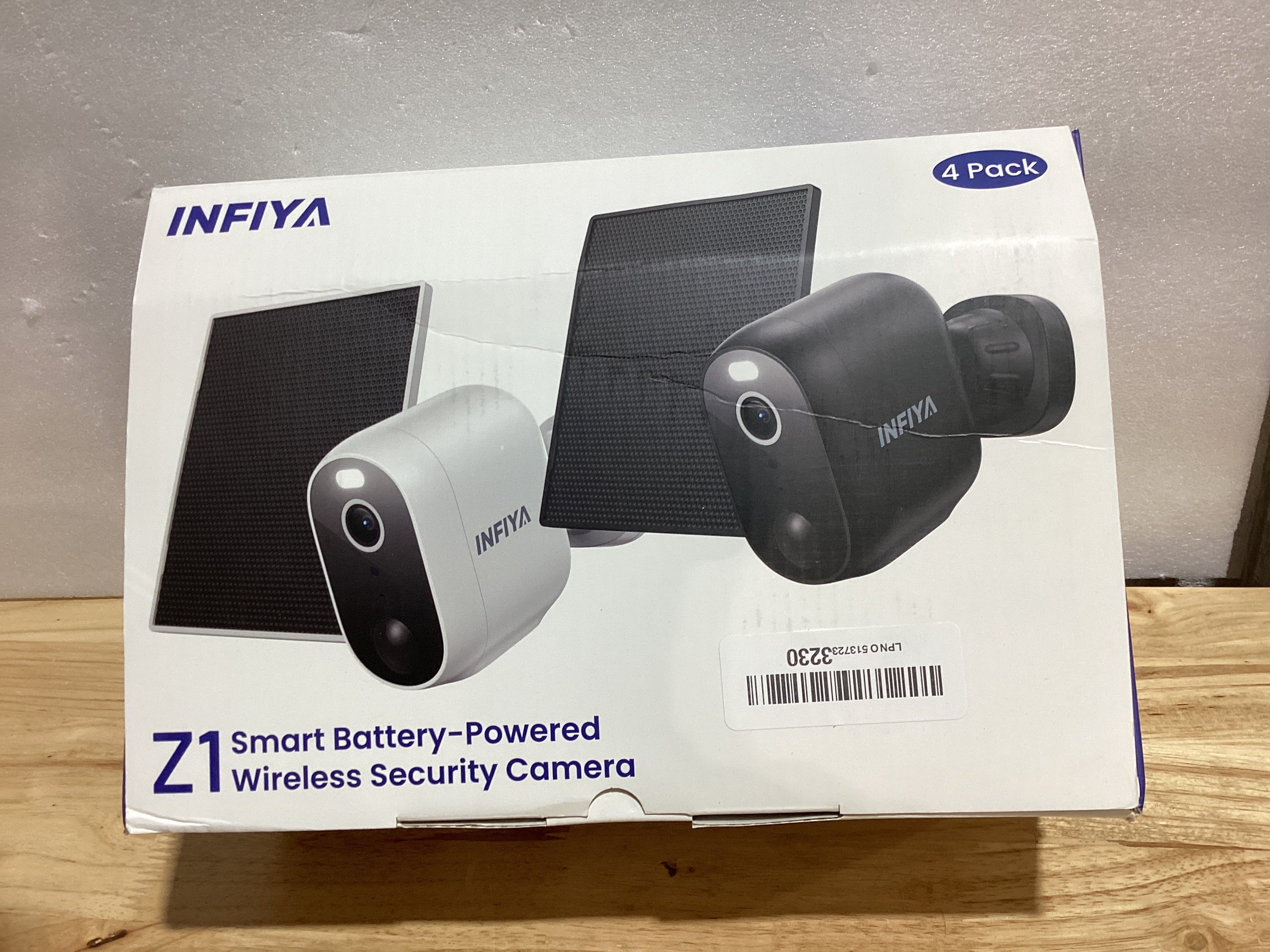 INFIYA Pack 4 Cámaras de Seguridad Inalámbricas Exterior | Solar y Batería | 2K 2.4G | Detección IA | Visión Nocturna Color | Audio Bidireccional | Compatible con Alexa