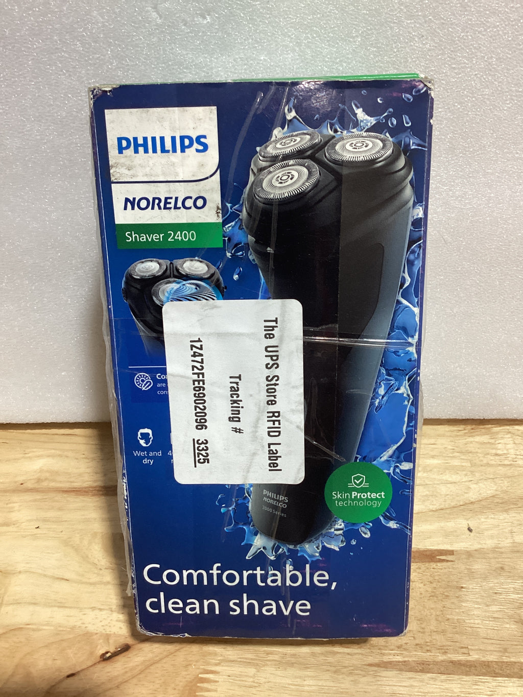 Afeitadora Eléctrica Philips Norelco Serie 2400 — Uso Húmedo y Seco, Recortador Pop-Up, Negro (X3001/90)