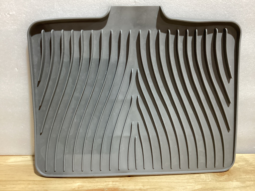TIKNIK Tapete de silicona para secar platos para encimera de cocina, almohadilla de secado de platos, almohadilla de drenaje antideslizante con drenaje integrado, tapete de secado de piedra resistente