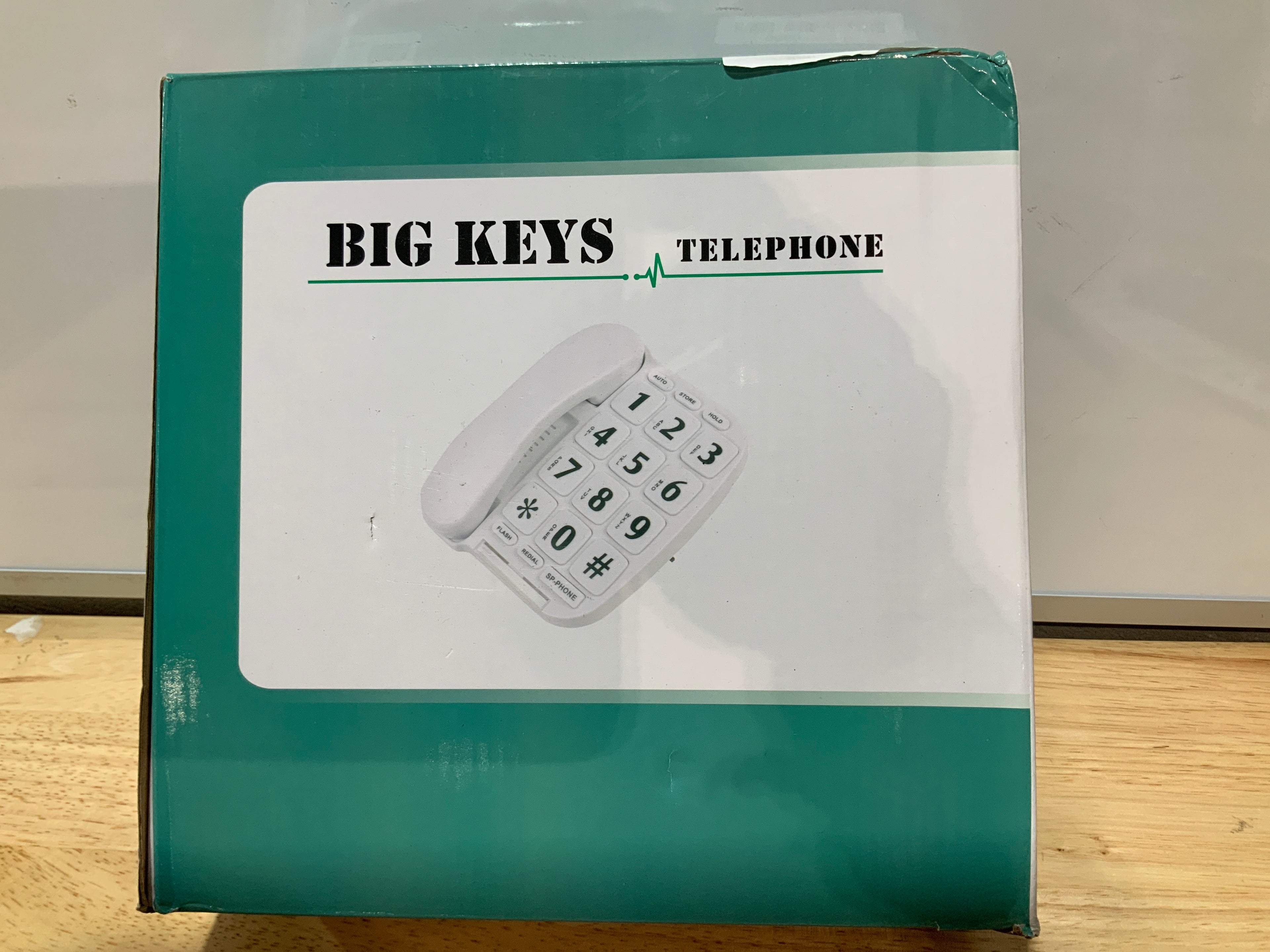 JeKaVis JF11W Teléfono Fijo con Botones Grandes para Adultos Mayores y Personas con Discapacidad Auditiva