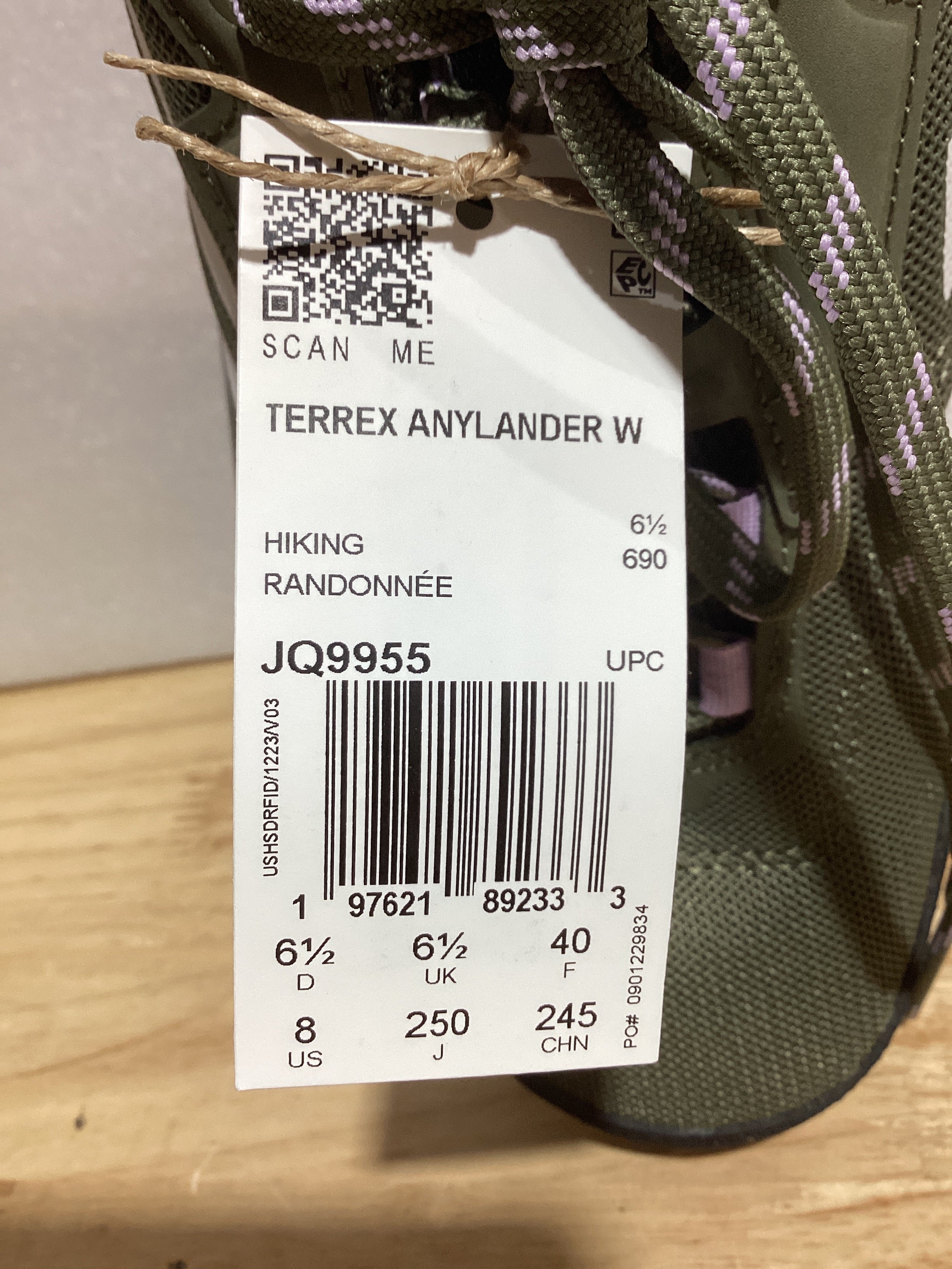 Talla US 8 / UK 6½ – Adidas Terrex Anylander Zapato de Senderismo para Mujer, Olive Strata / Dash Grey / Night Cargo