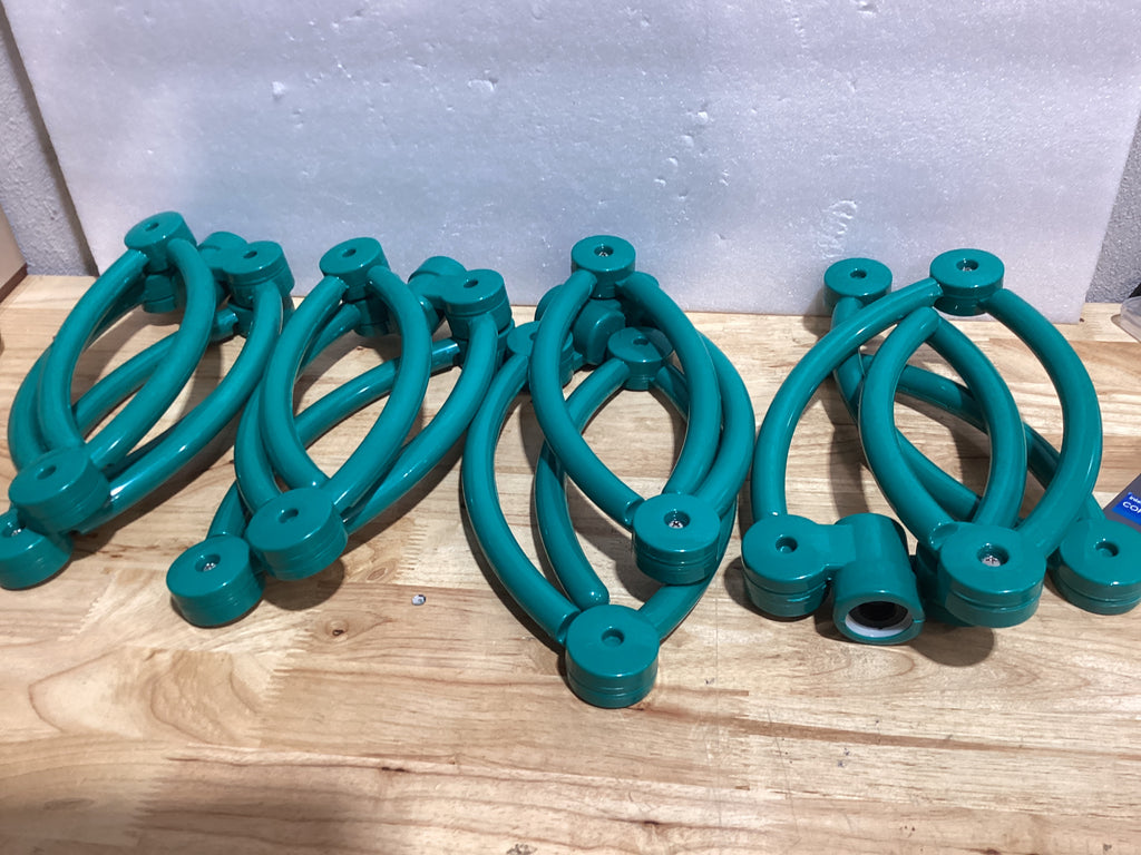 2 anillos de riego de árboles con sistema de agua de árbol de 360°, sistema de riego circular de 20 pulgadas, agua dirigida con divisor de manguera en Y para árboles nuevos, plantas al aire libre