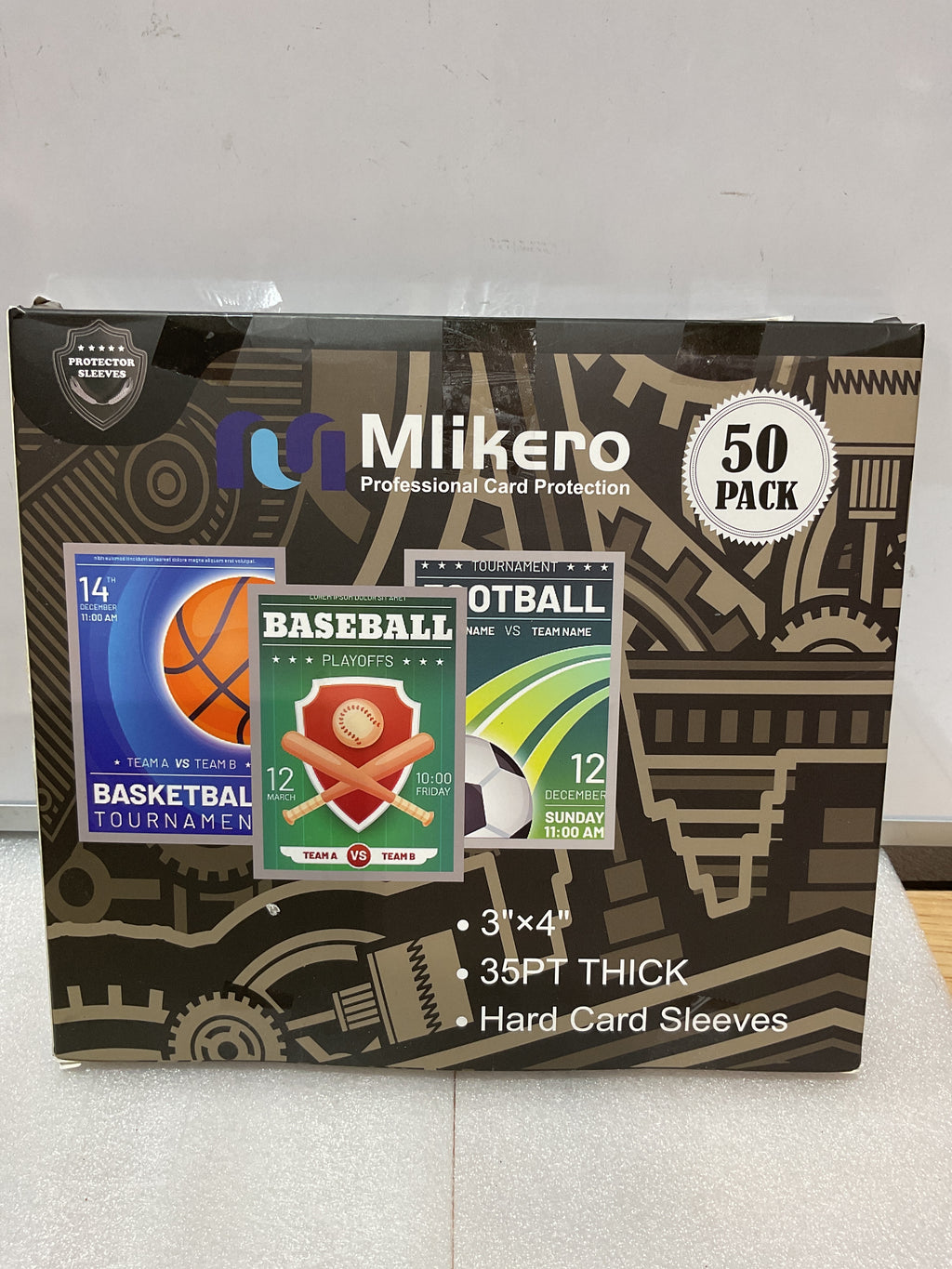 Fundas Protectoras para Tarjetas 3"x4" en Plástico Duro – Paquete de 50