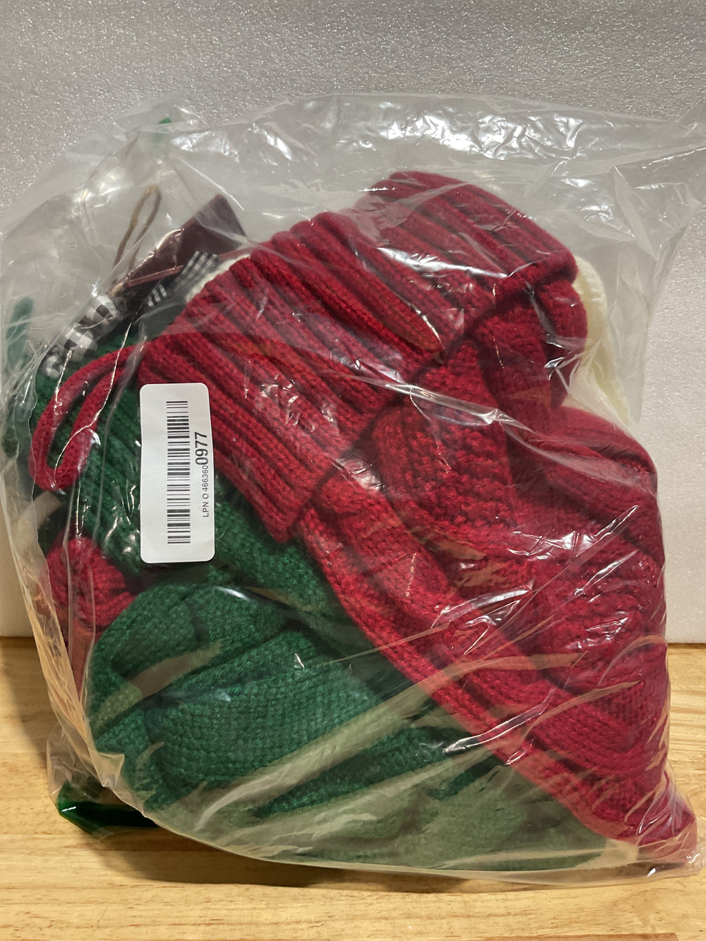 Medias Navideñas Tejidas LumaBria 18" Pack x6 | Personalizables Rojo, Blanco y Verde